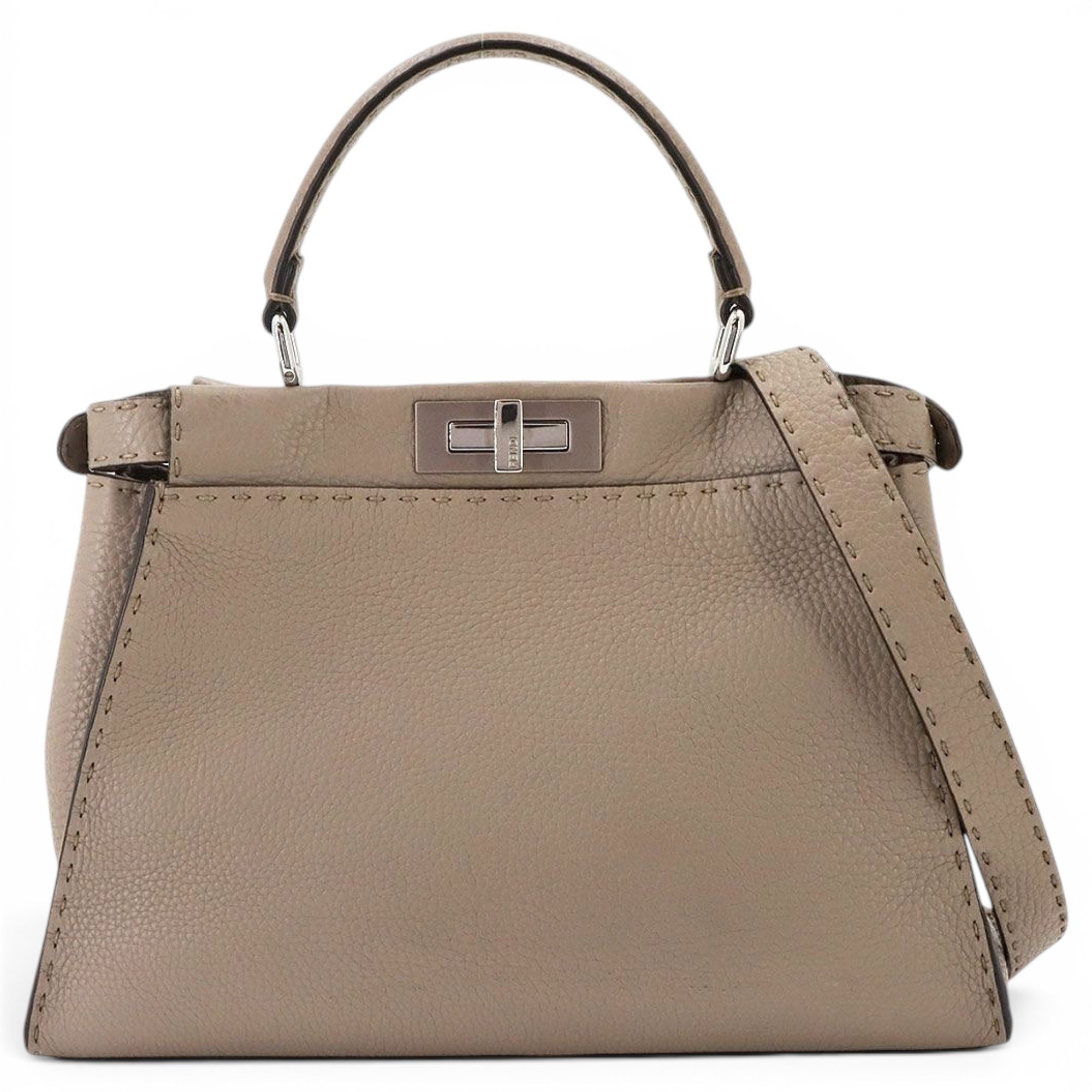 Peekaboo leather handbag