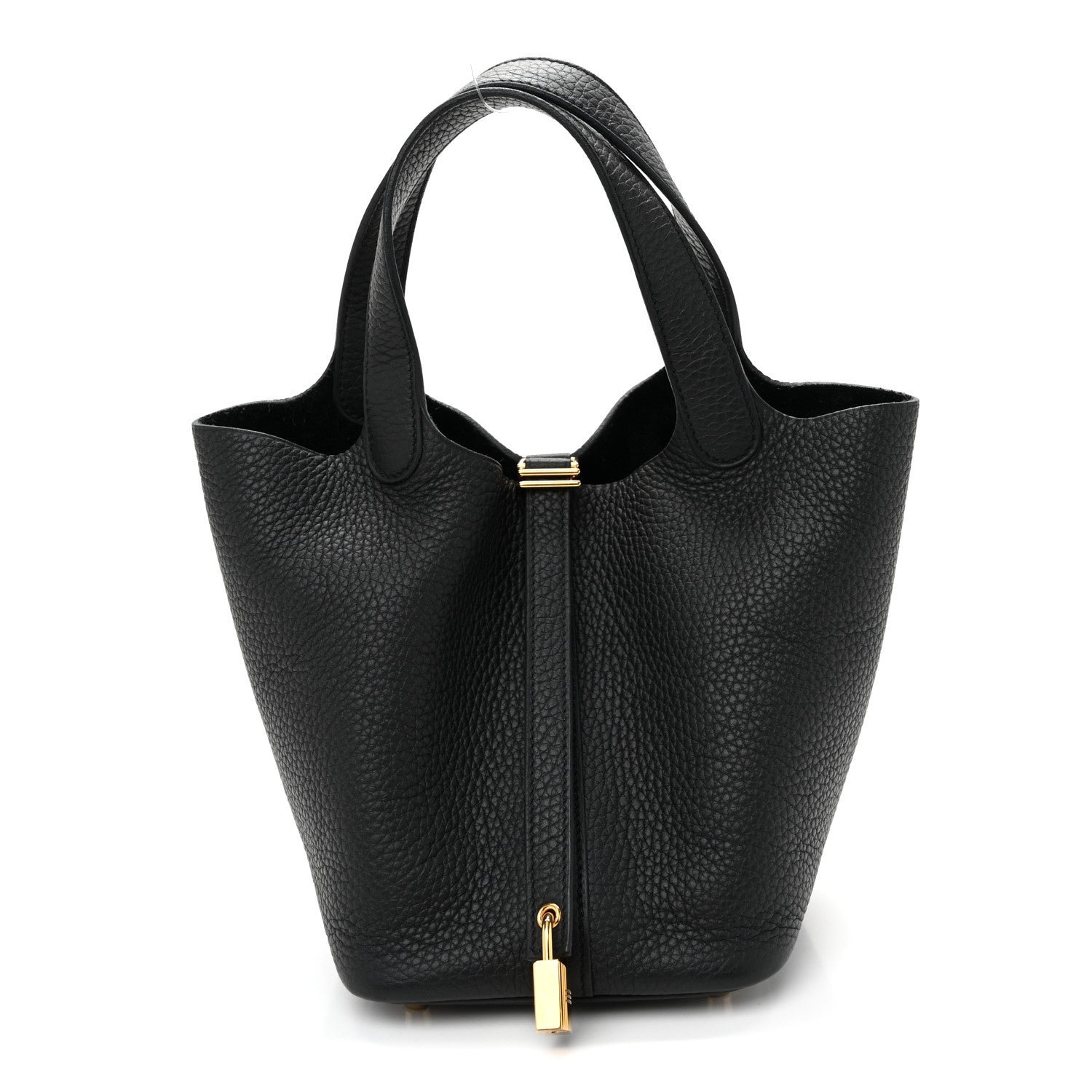 Hermes Taurillon Clemence Picotin Lock 18 PM Black