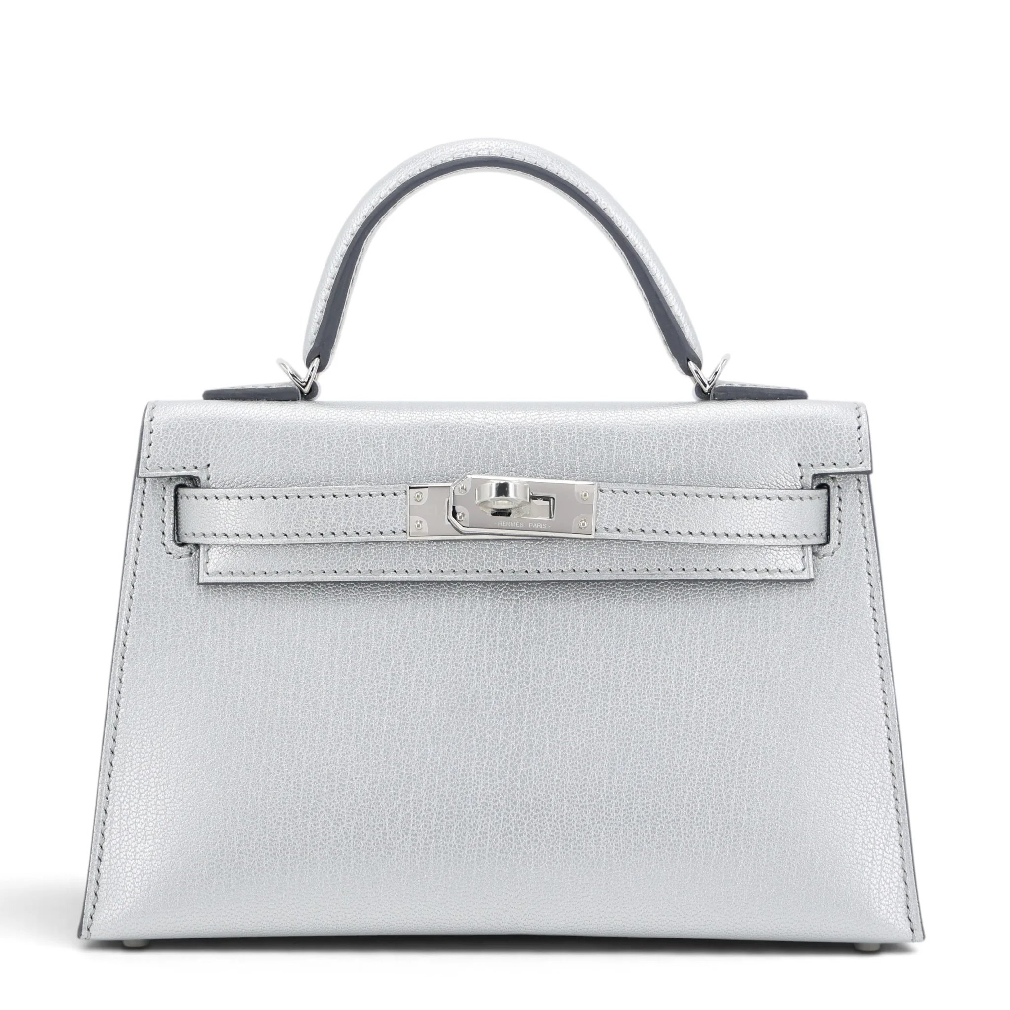 Brand New ( Rank N ) HERMÈS Mini Kelly II Argent (05) Chamkila Palladium hardware K (2025)