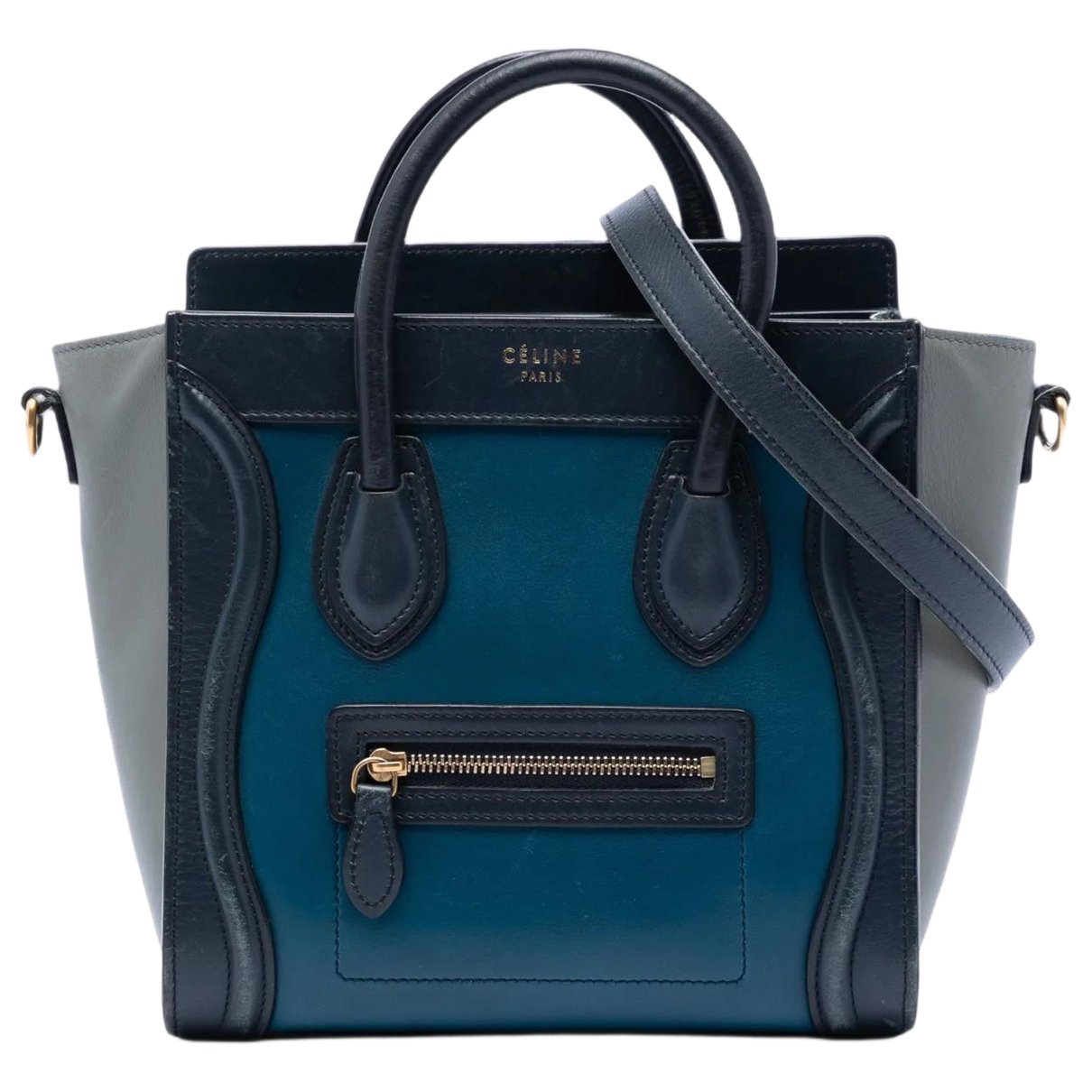 Luggage leather tote