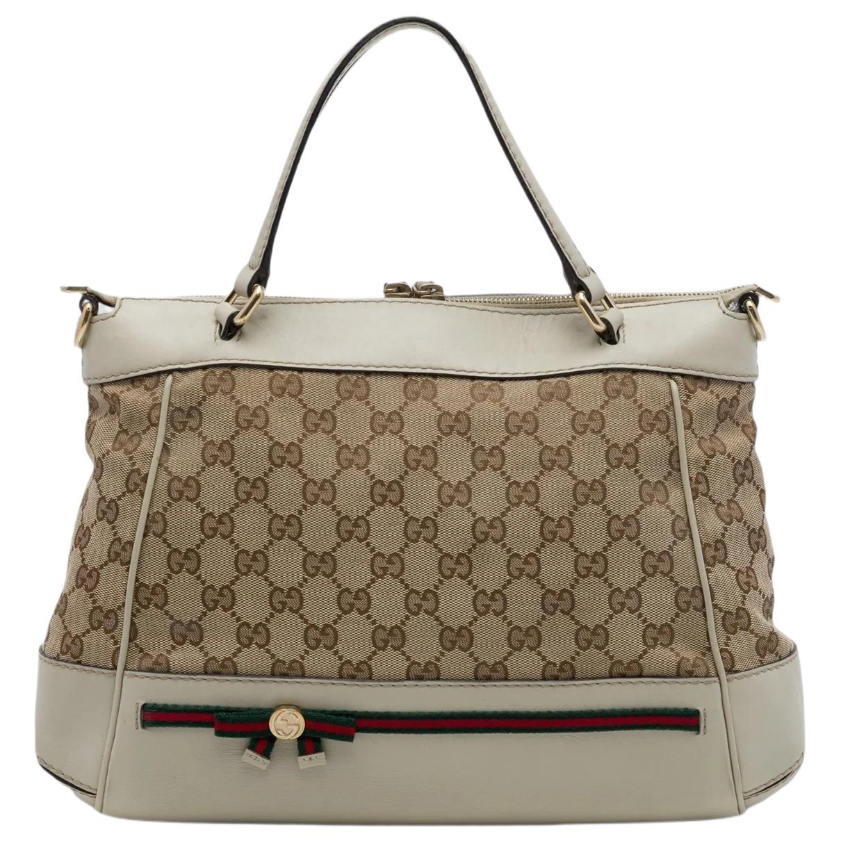 Gucci B cloth satchel