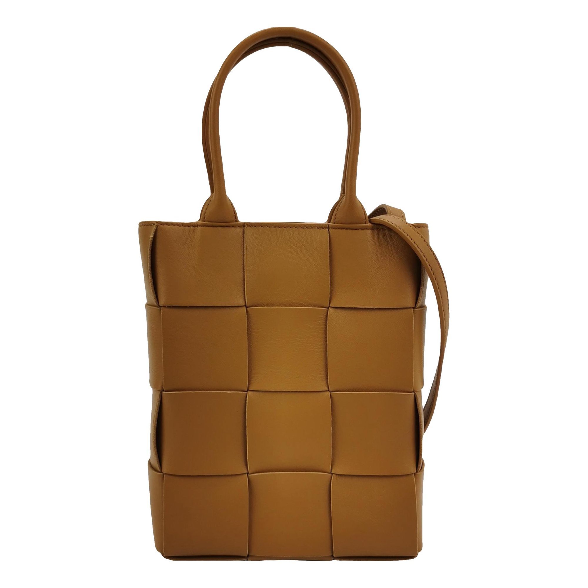Cassette leather handbag