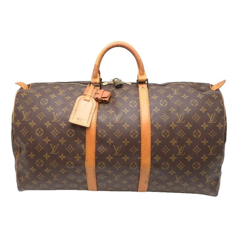 Keepall leather travel bag
