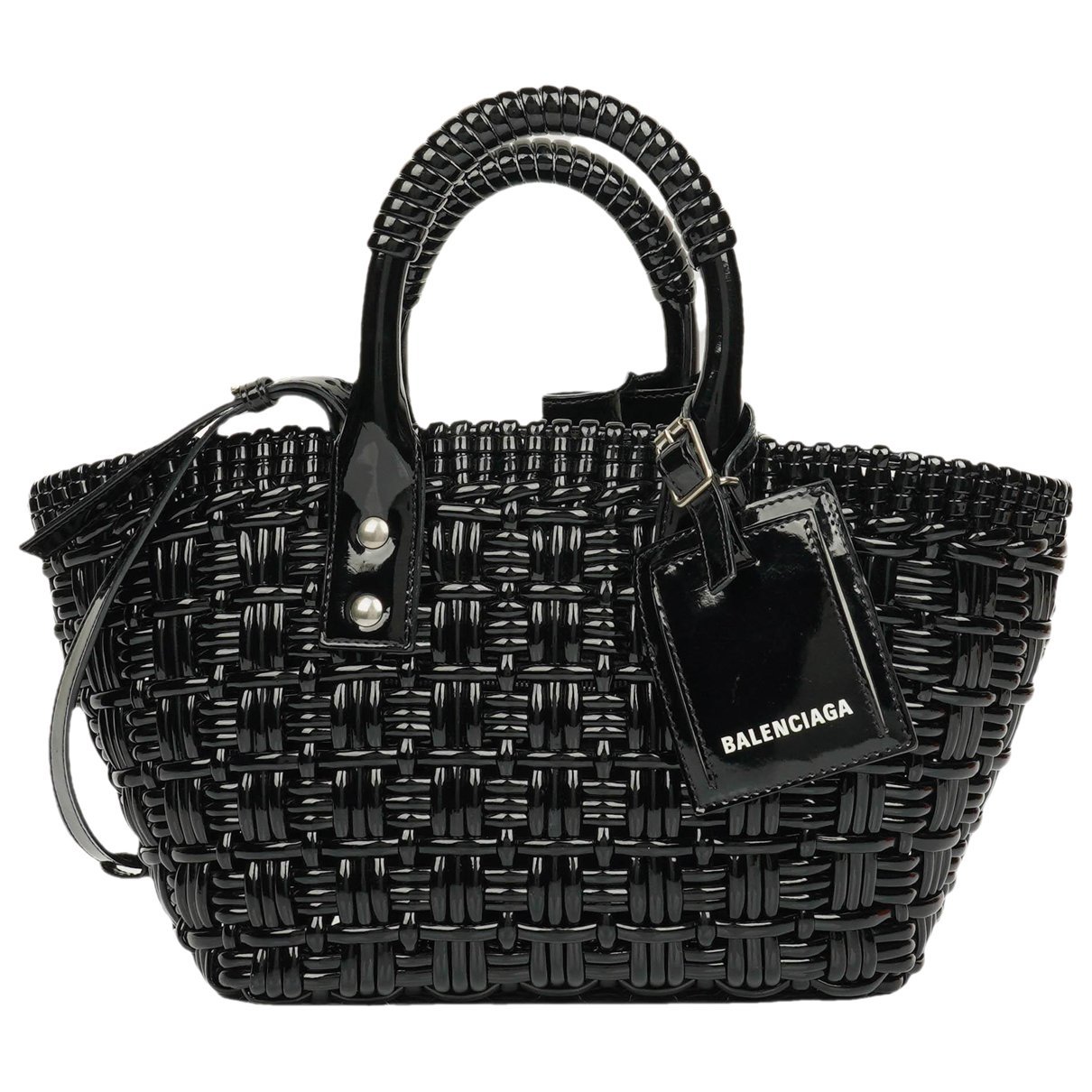 Bistro Panier patent leather handbag