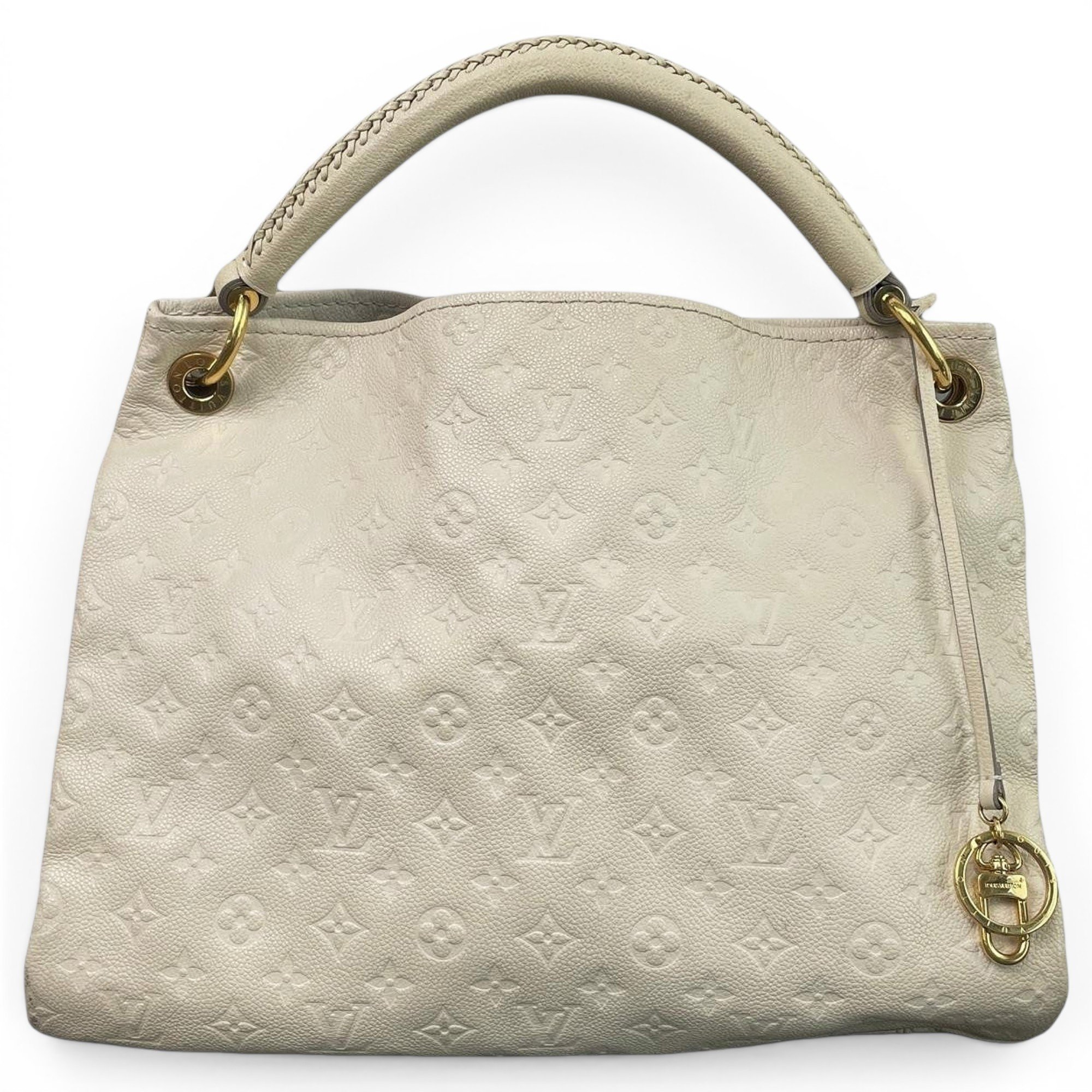 Artsy leather handbag