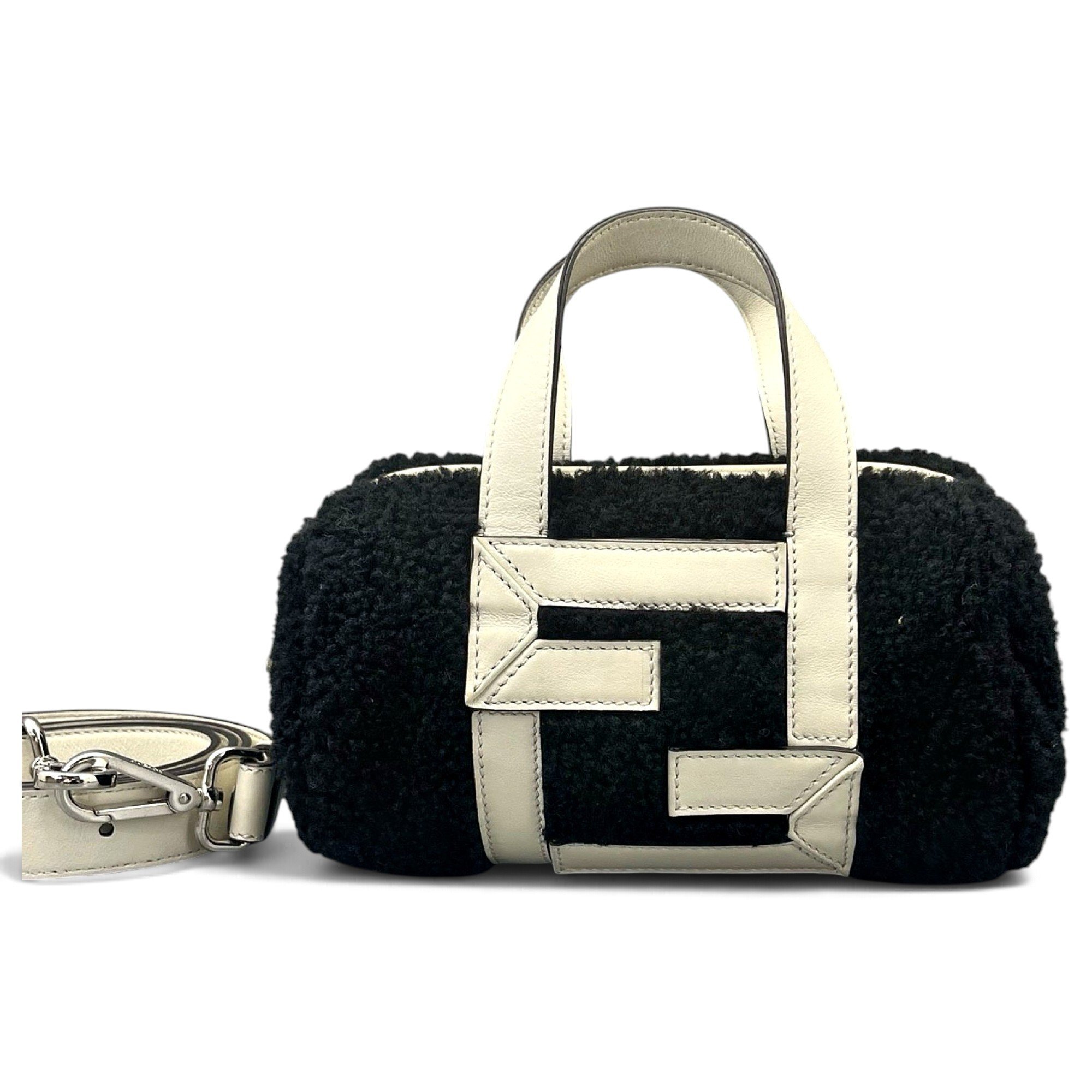 Faux fur handbag