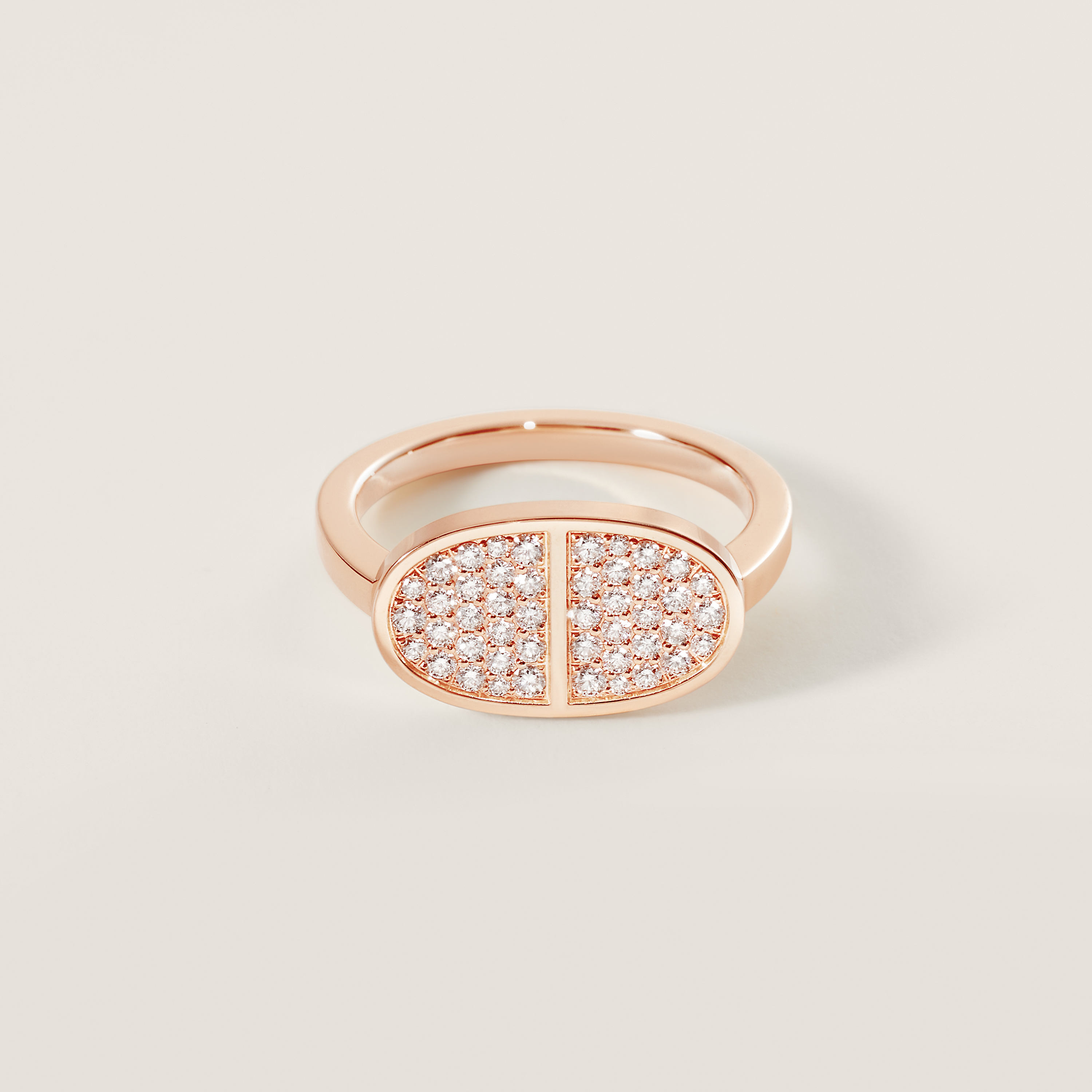Bague Chaîne d'ancre Verso, moyen modèle