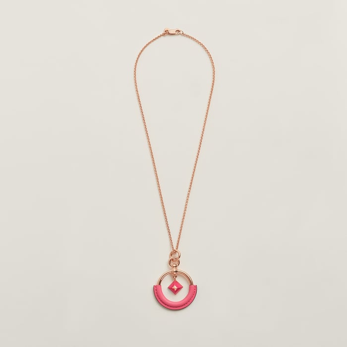 Rose Azalée Loop Medor Pendant, Small Model