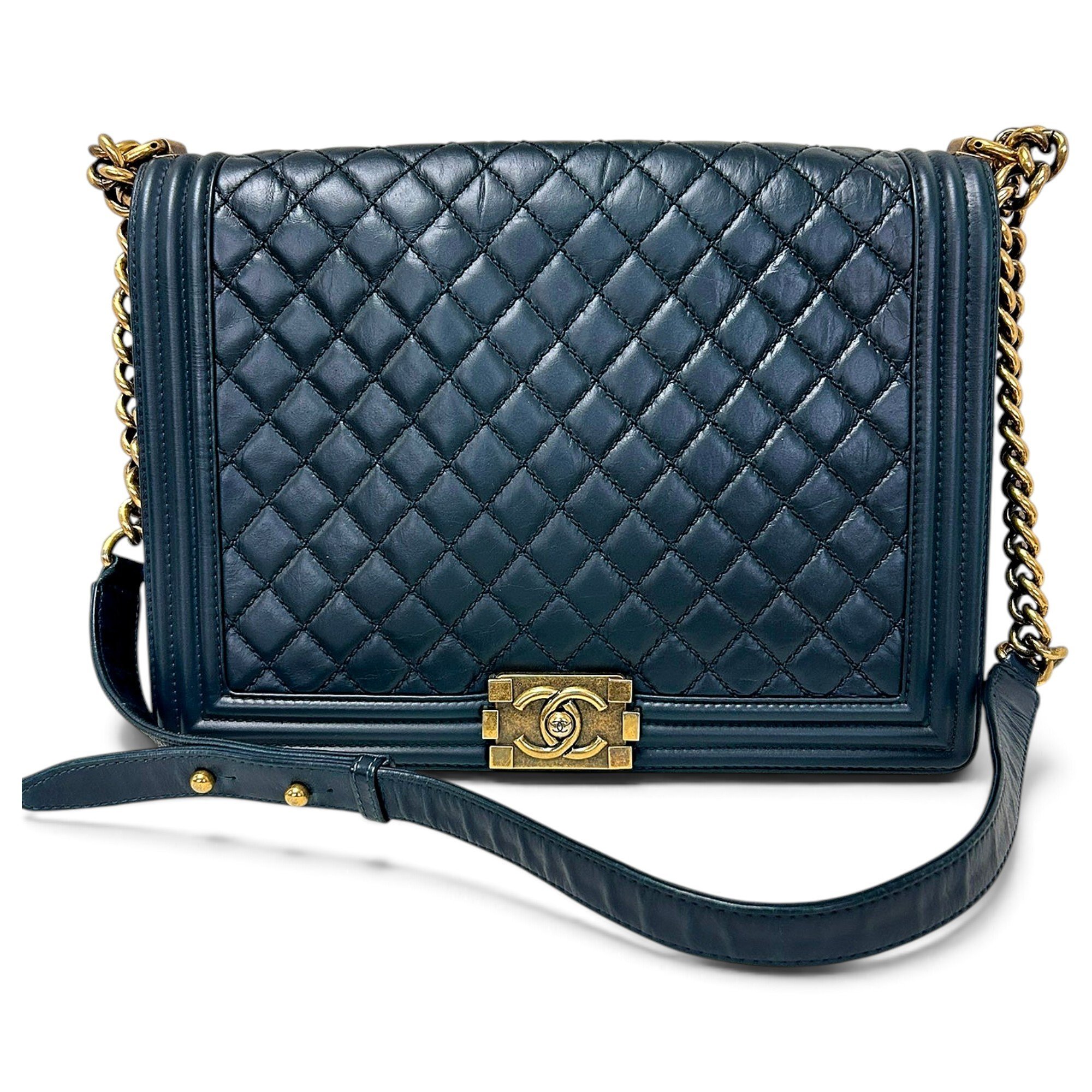 Boy leather crossbody bag