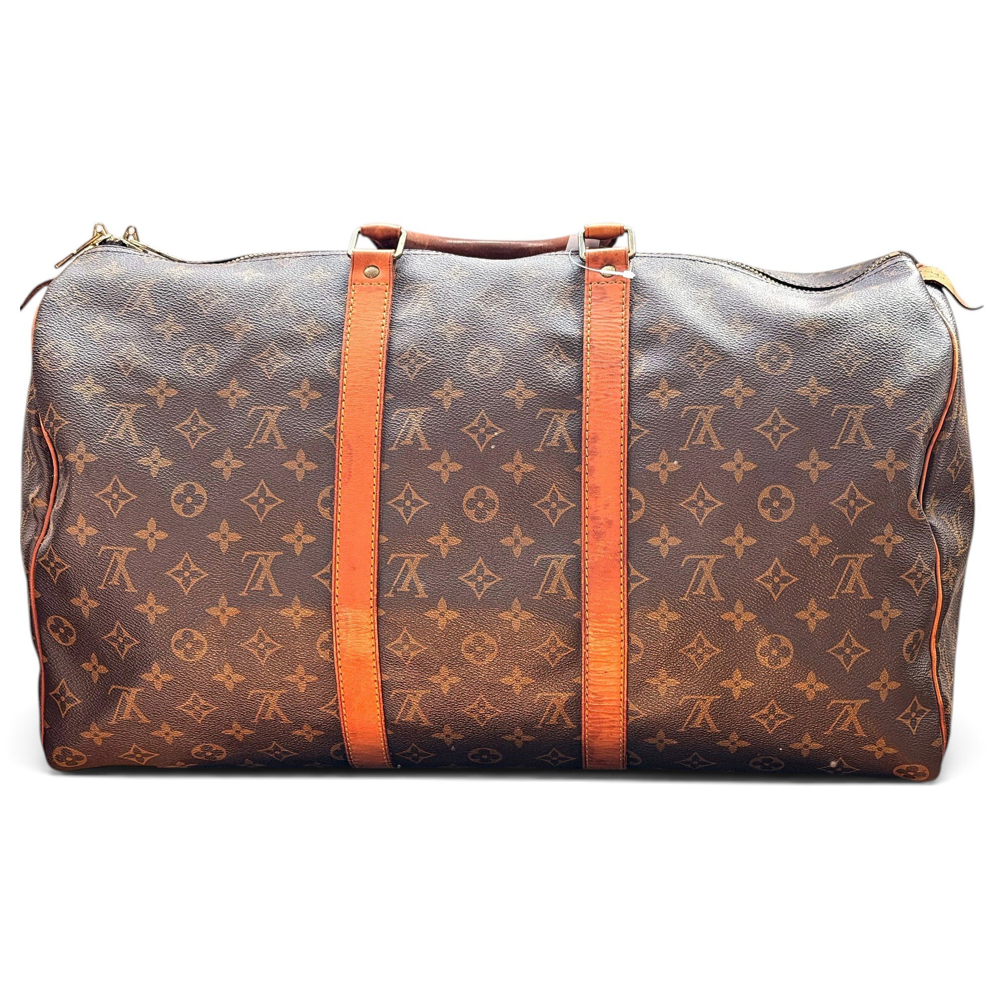Keepall leather travel bag