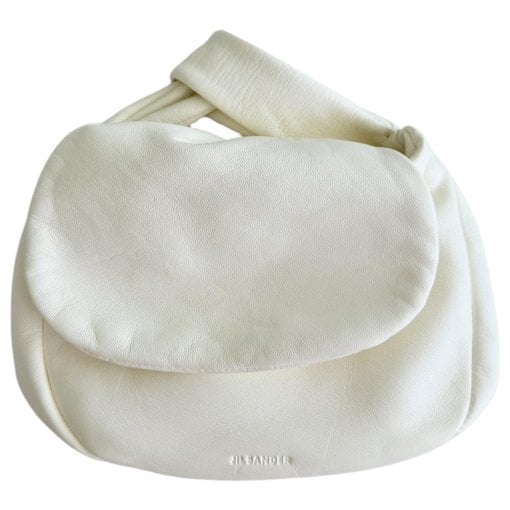 Leather clutch bag