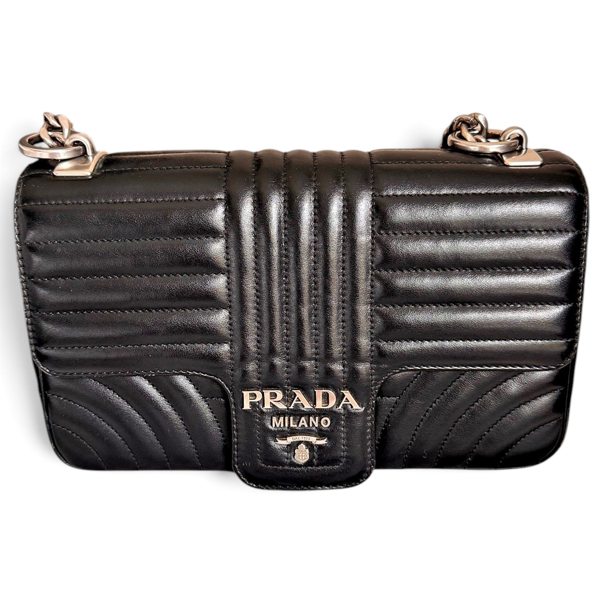 Diagramme leather handbag