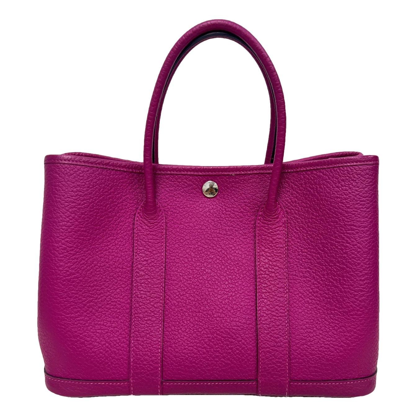 Garden Party leather handbag