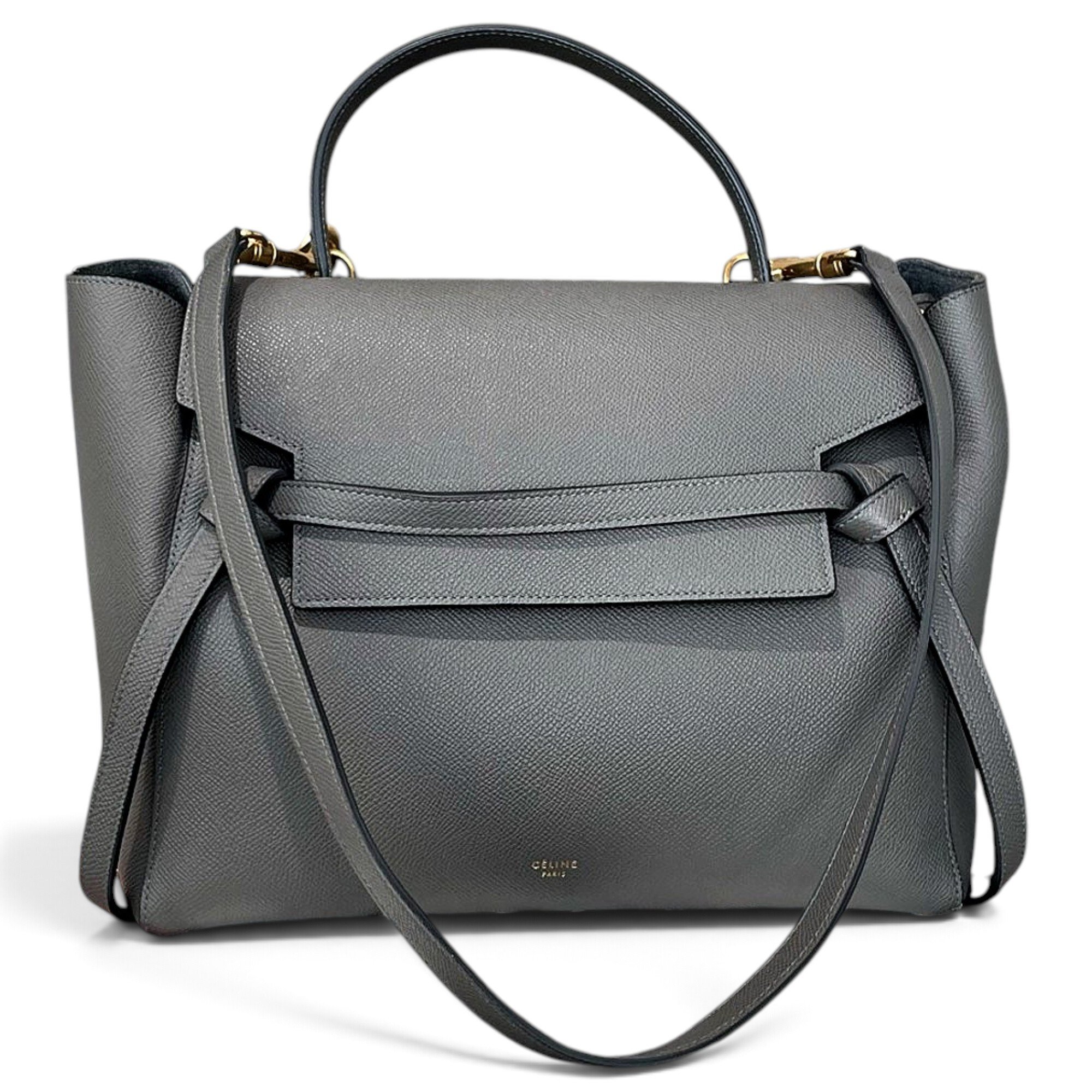 Belt leather handbag