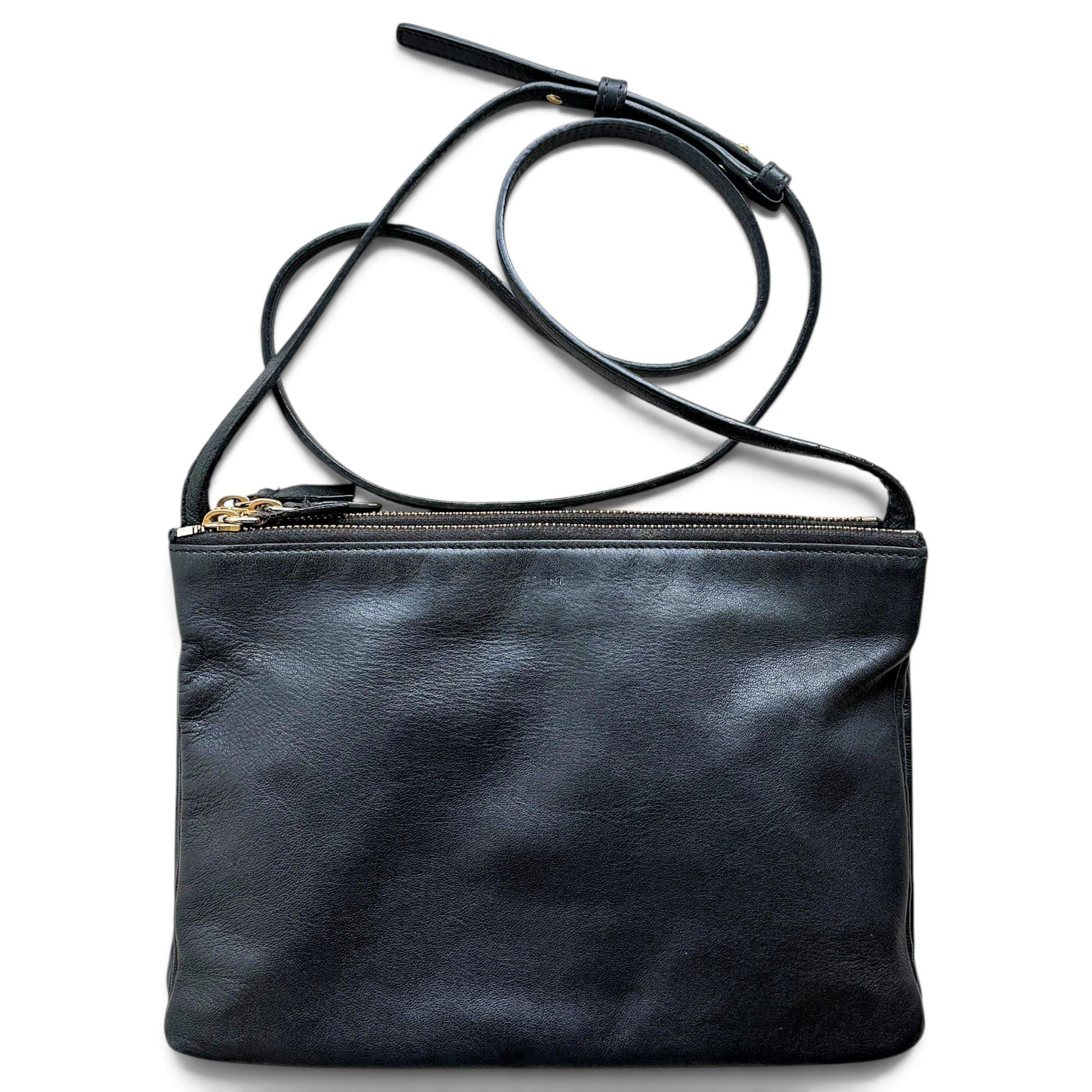 Trio leather crossbody bag