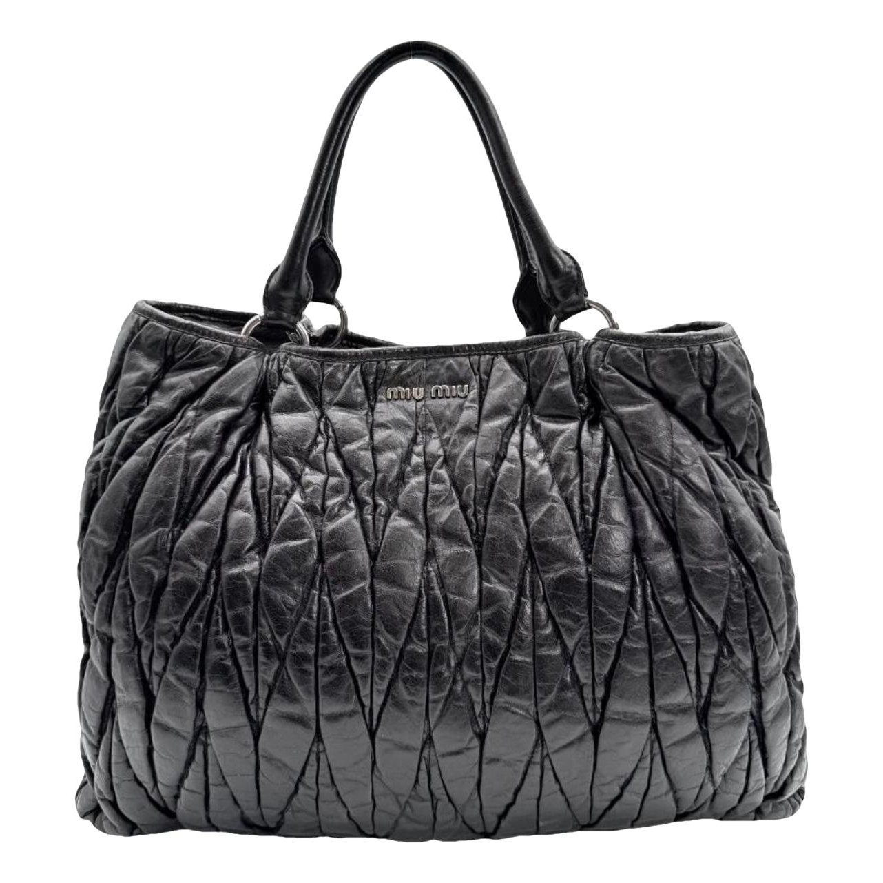 Miu Miu Matelassé leather tote