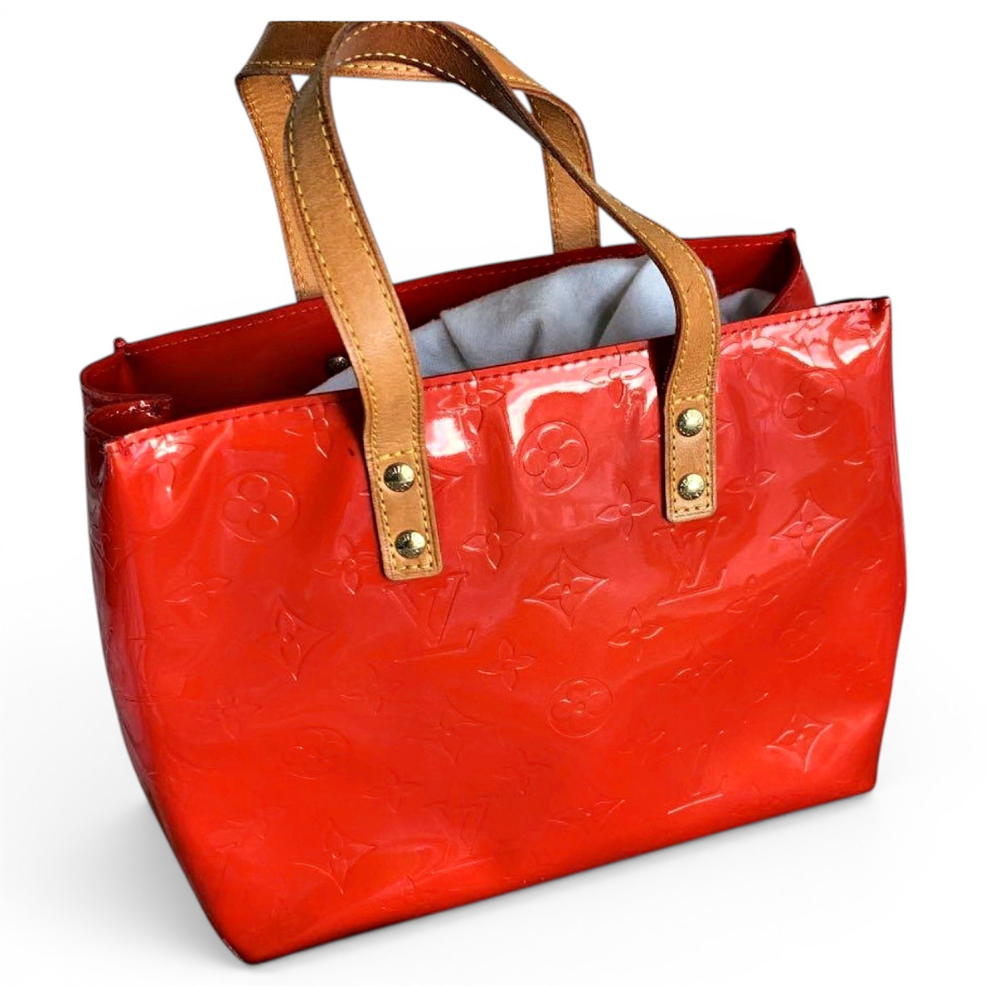 Houston patent leather tote