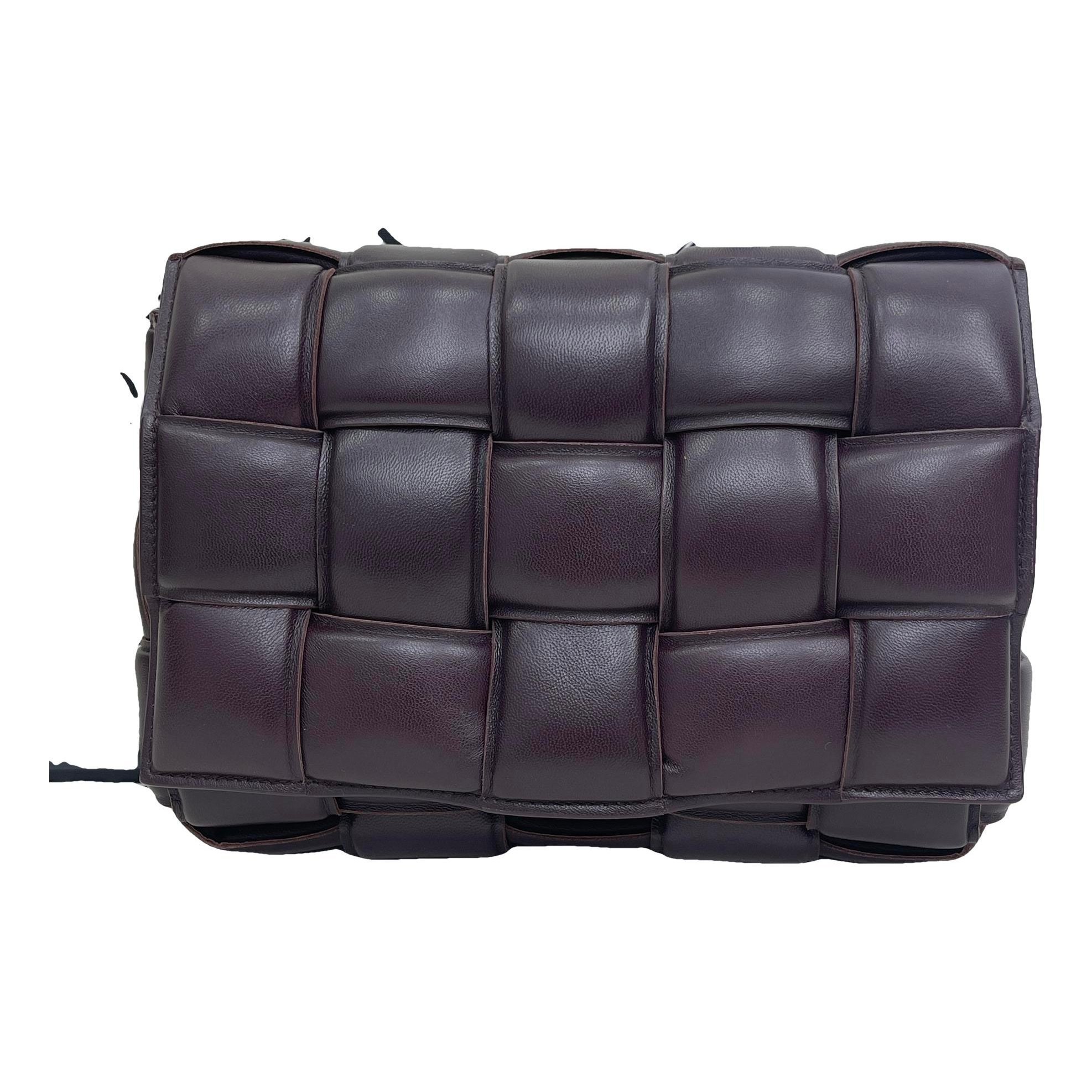 Cassette leather handbag