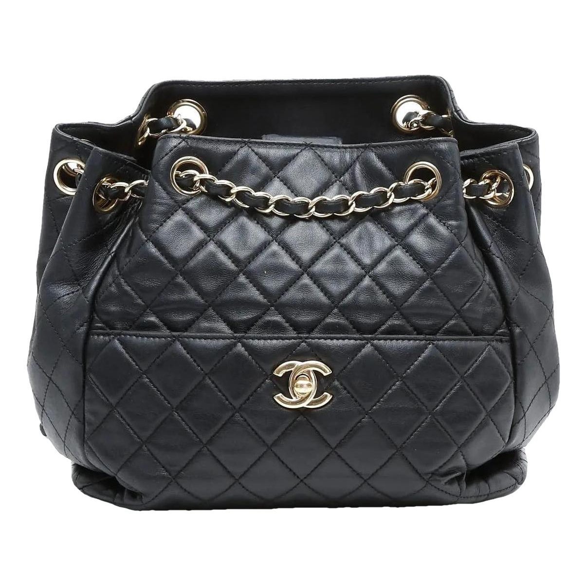 Trendy CC leather handbag