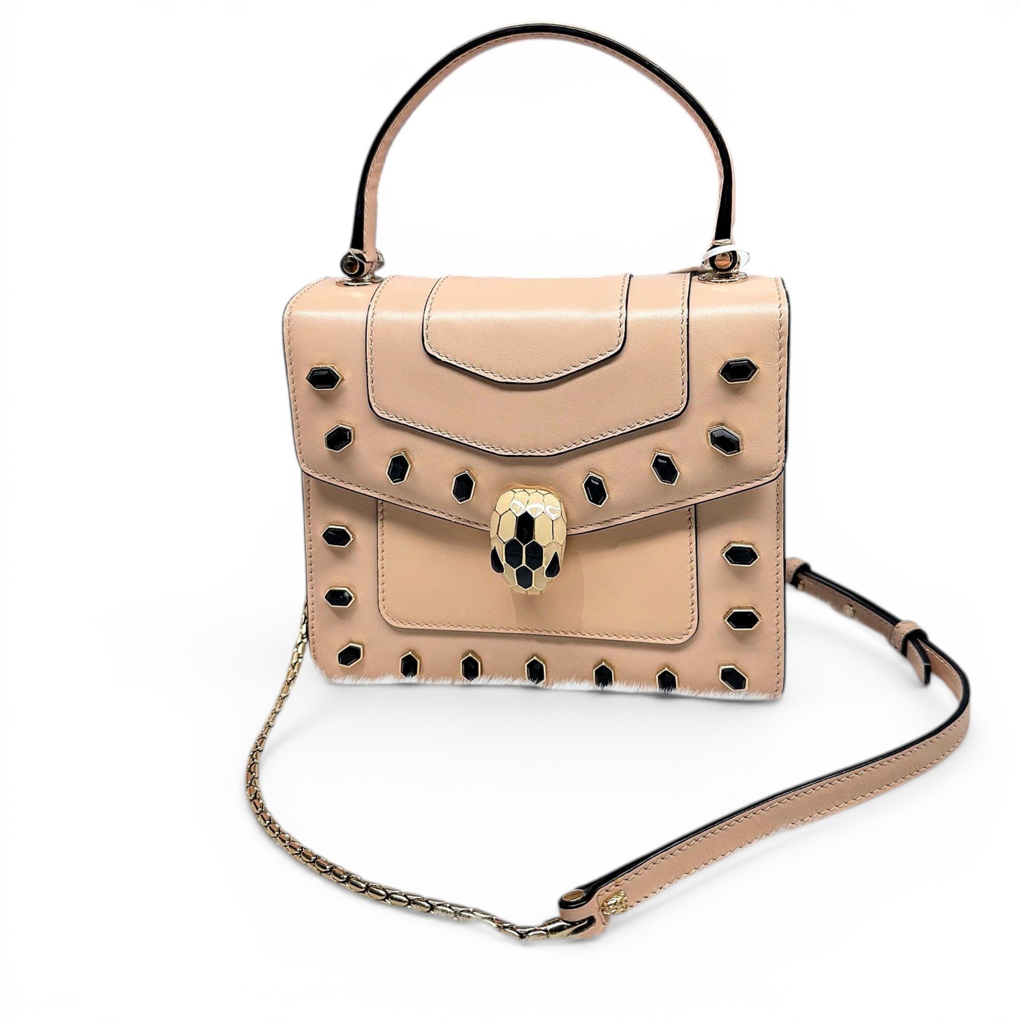 Bvlgari Serpenti leather handbag