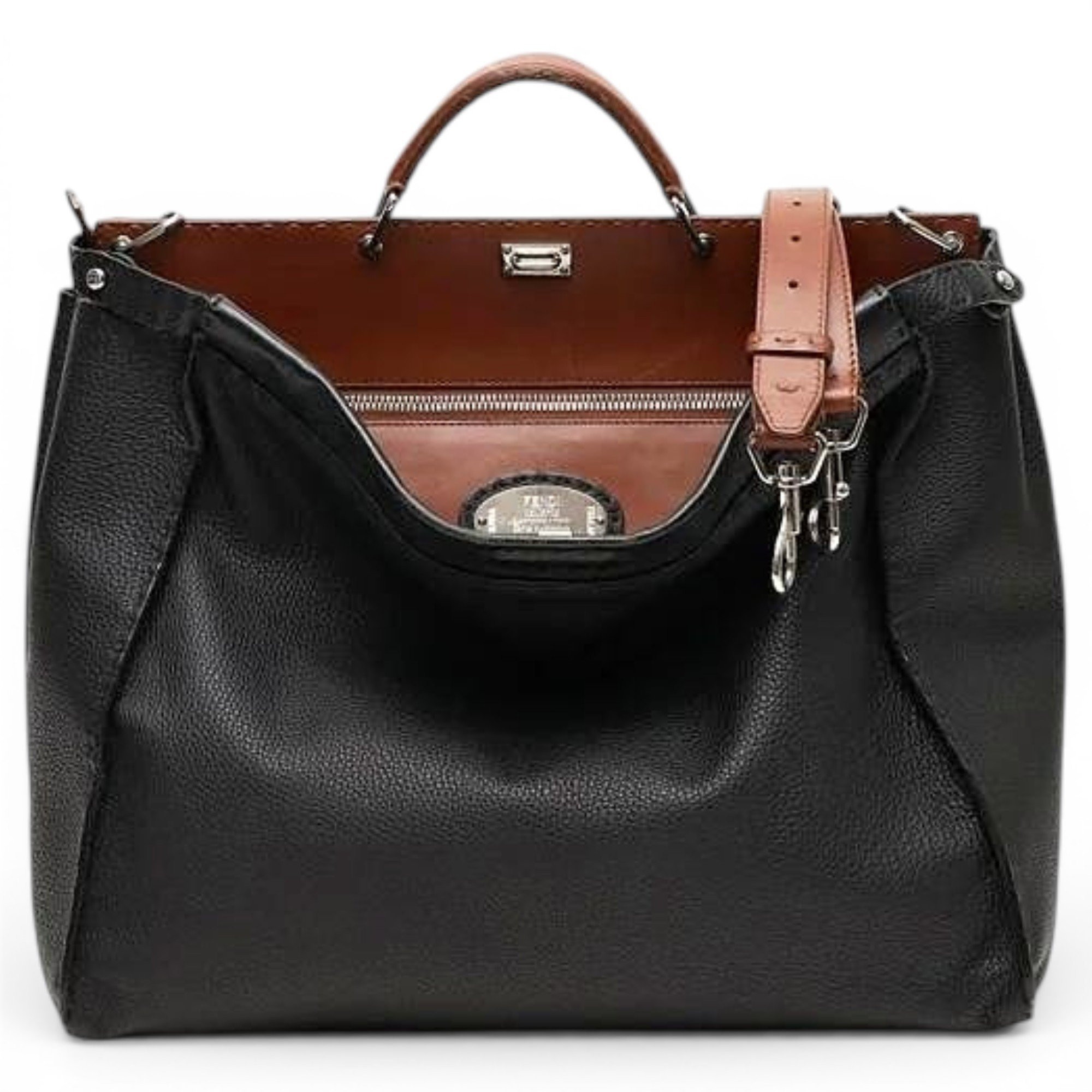 Fendi Peekaboo leather handbag