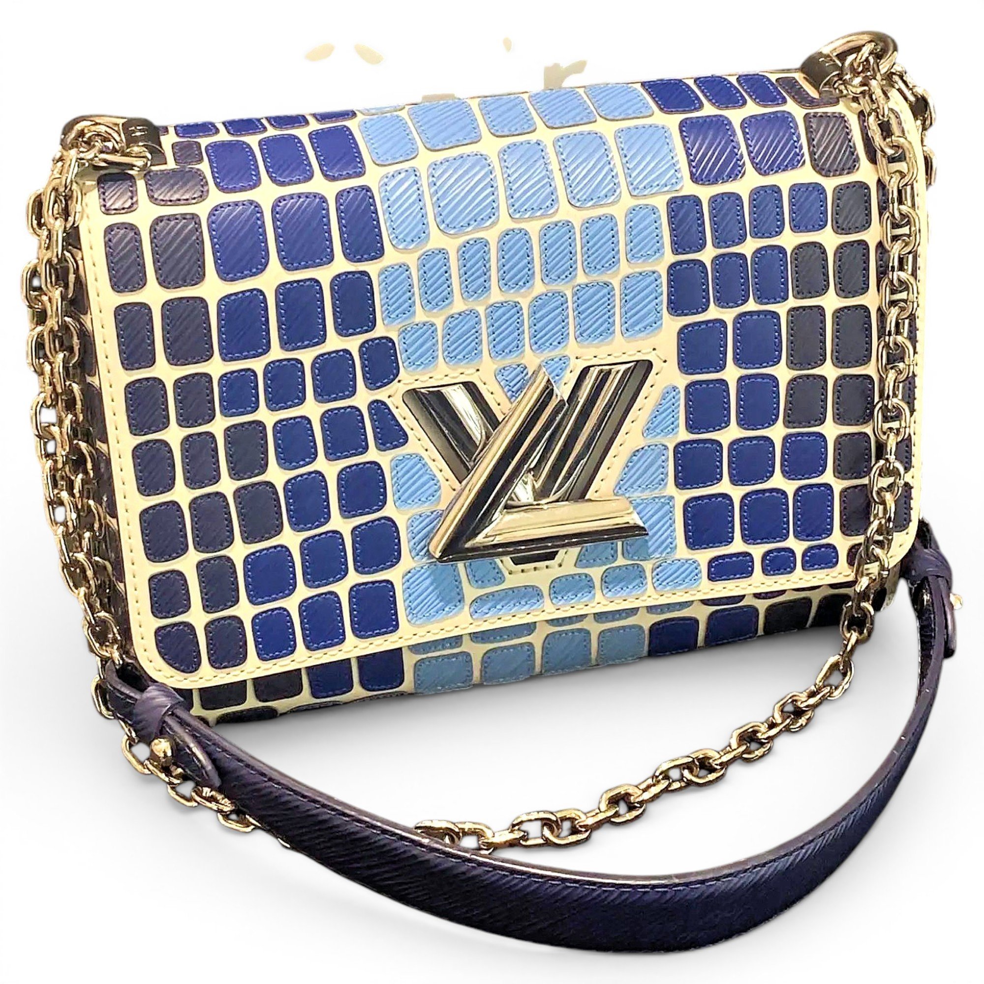 Twist leather handbag