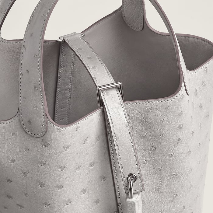 Gris Perle Picotin Lock 18 Bag