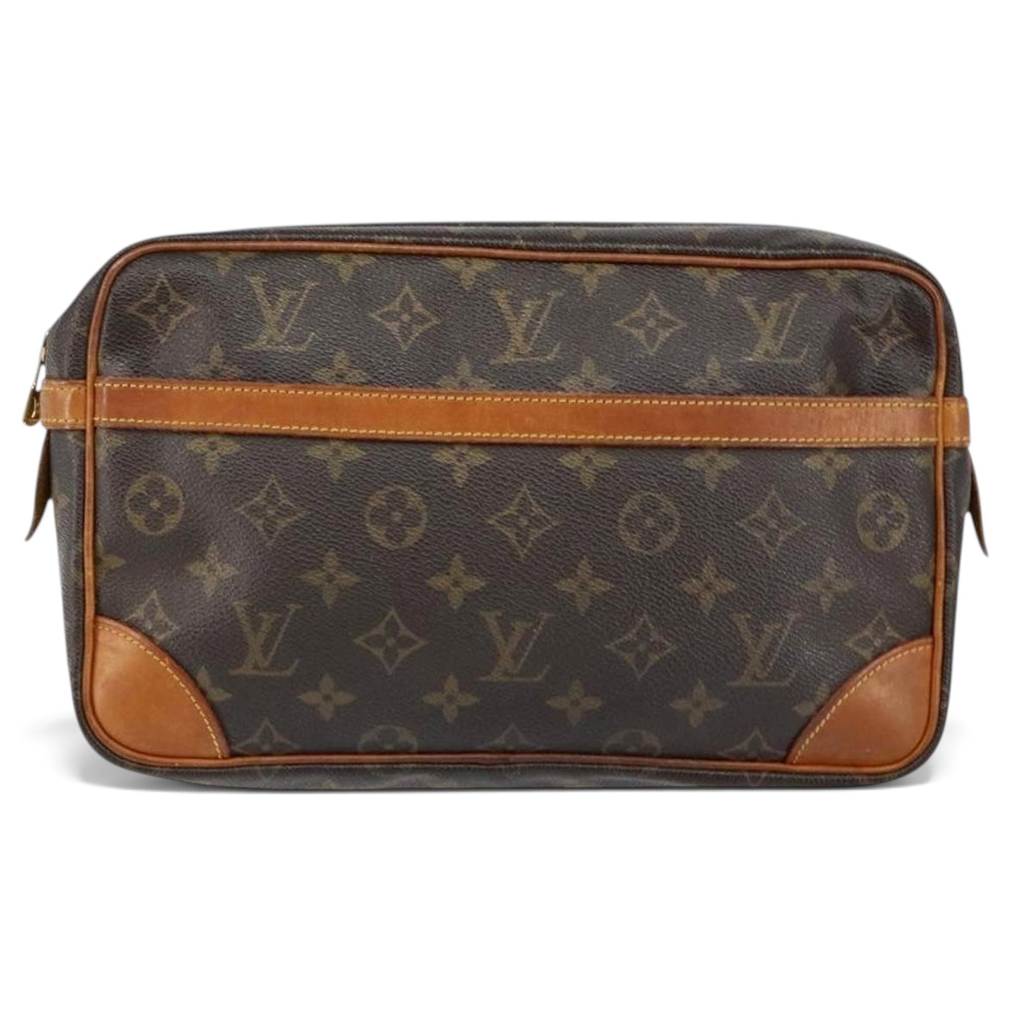 Leather clutch bag
