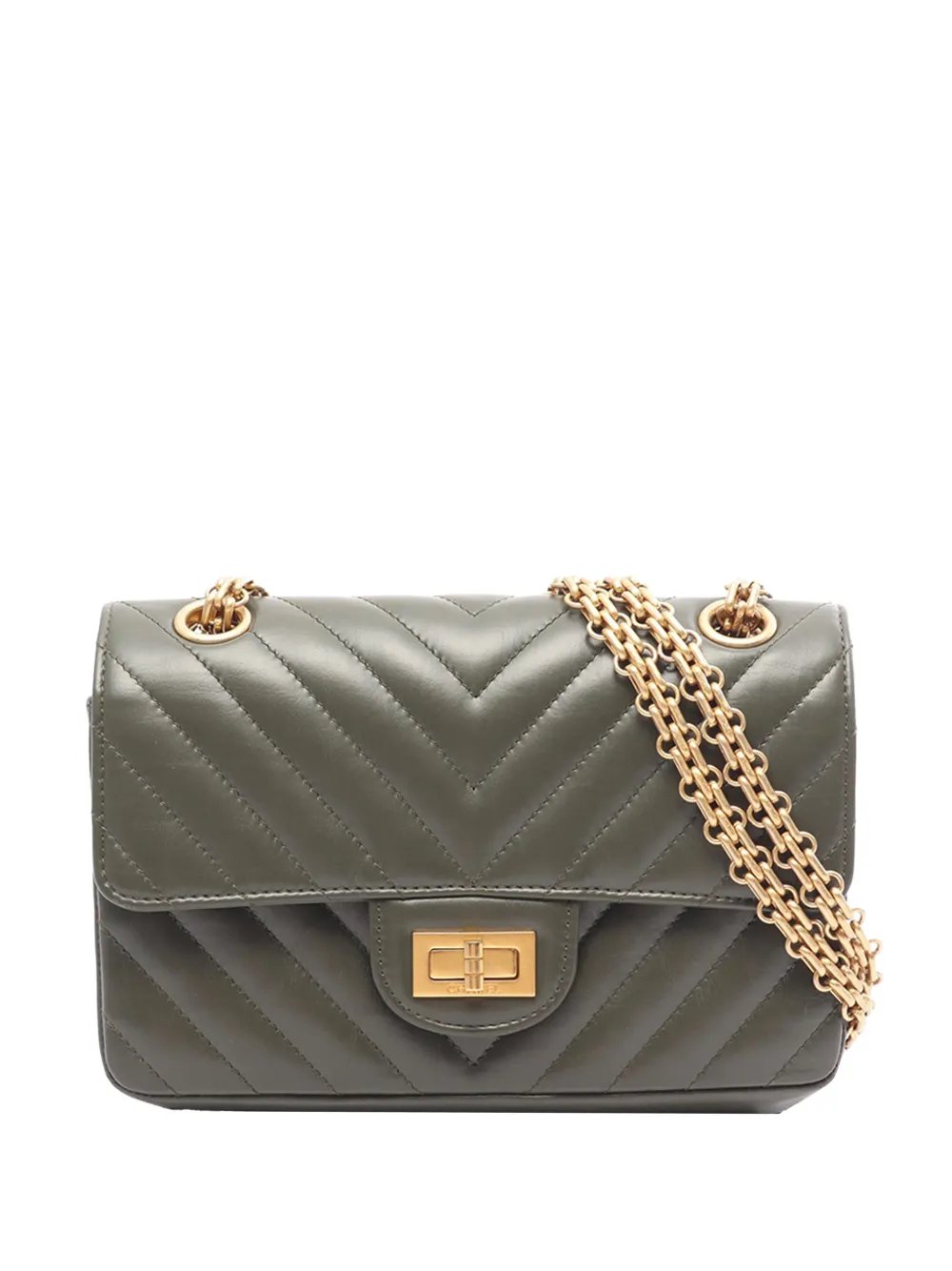 2021-2026 Mini Chevron Lambskin Reissue 2.55 Single Flap 224 shoulder bag