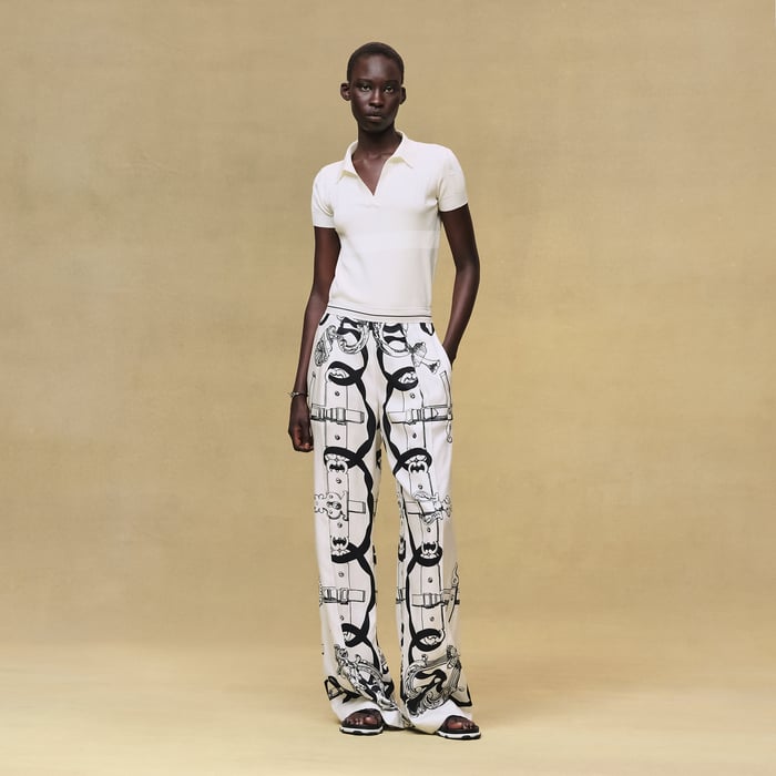 Blanc Nacre "Ferronnerie Remix" Pants