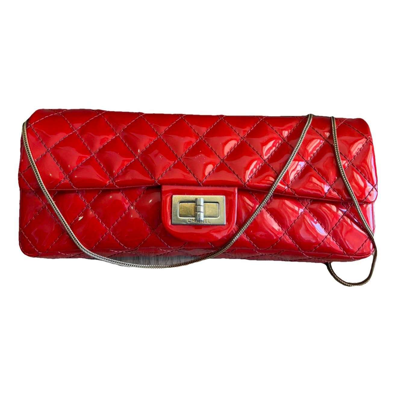 2.55 Long patent leather handbag
