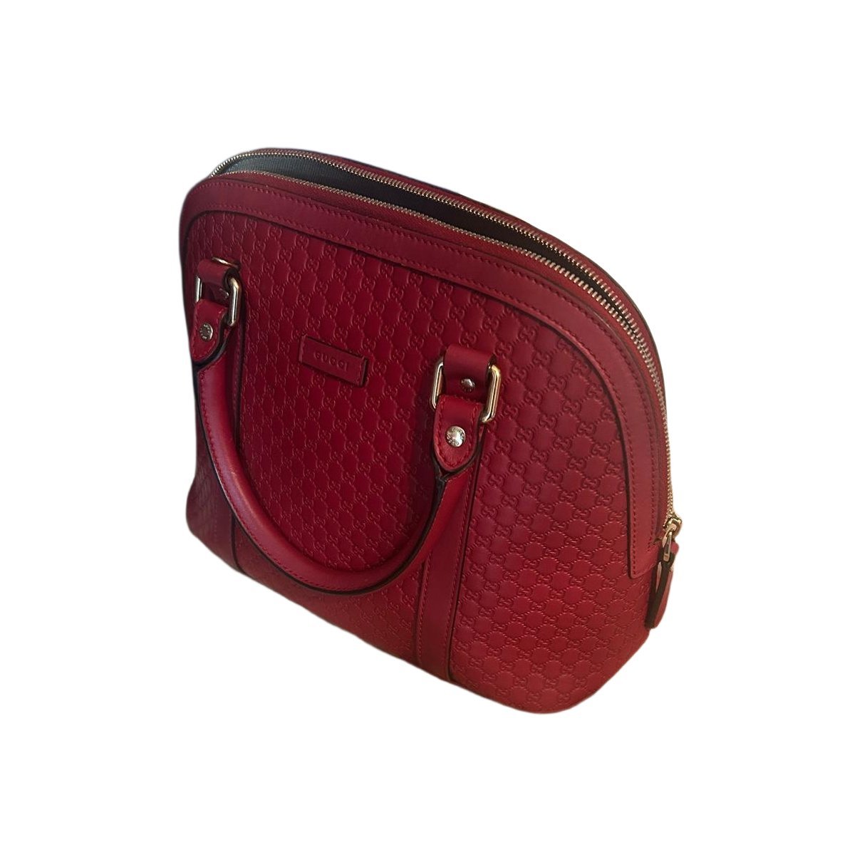 Dôme leather handbag