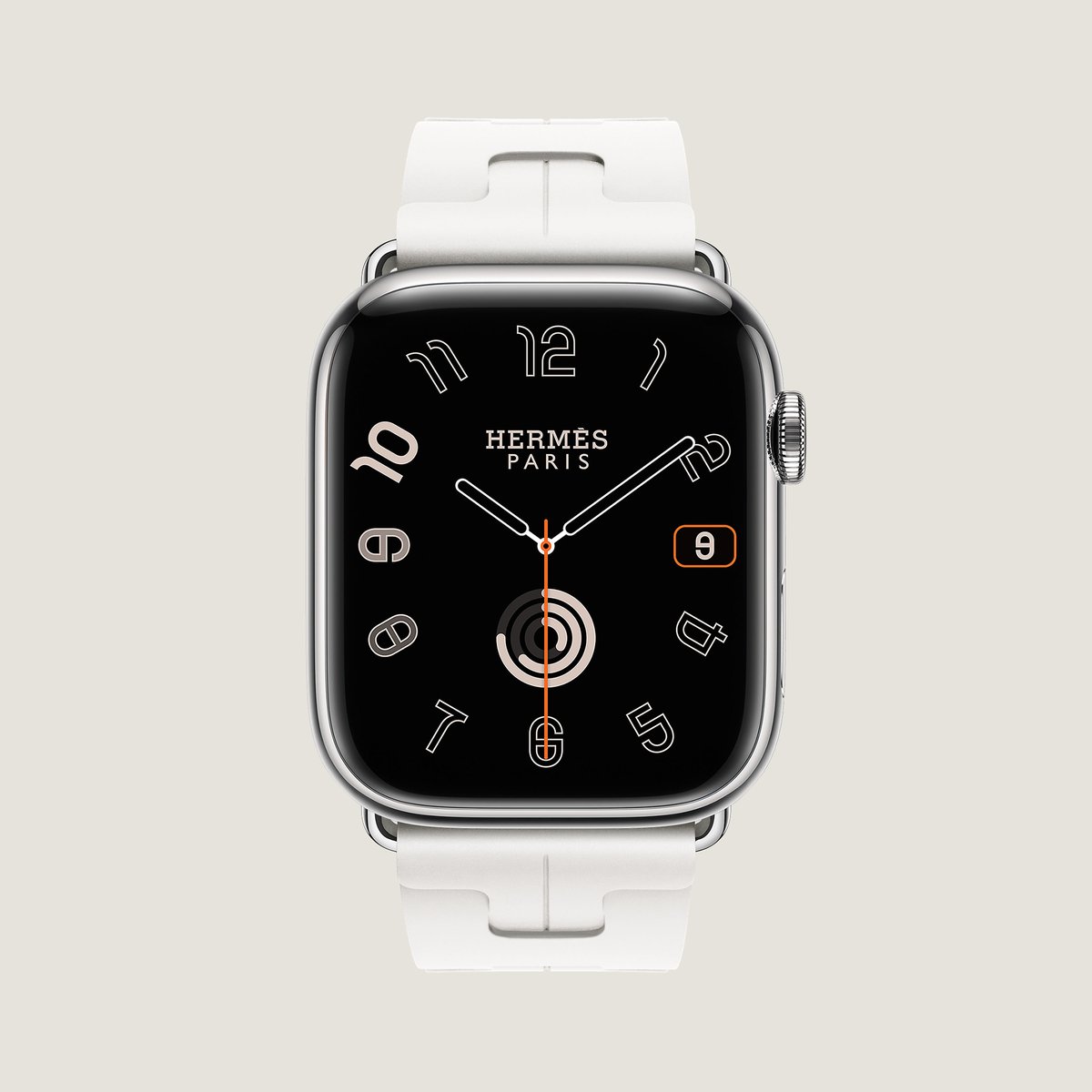 Blanc Band Apple Watch Hermès Single Tour 46 mm Deployment Buckle Kilim