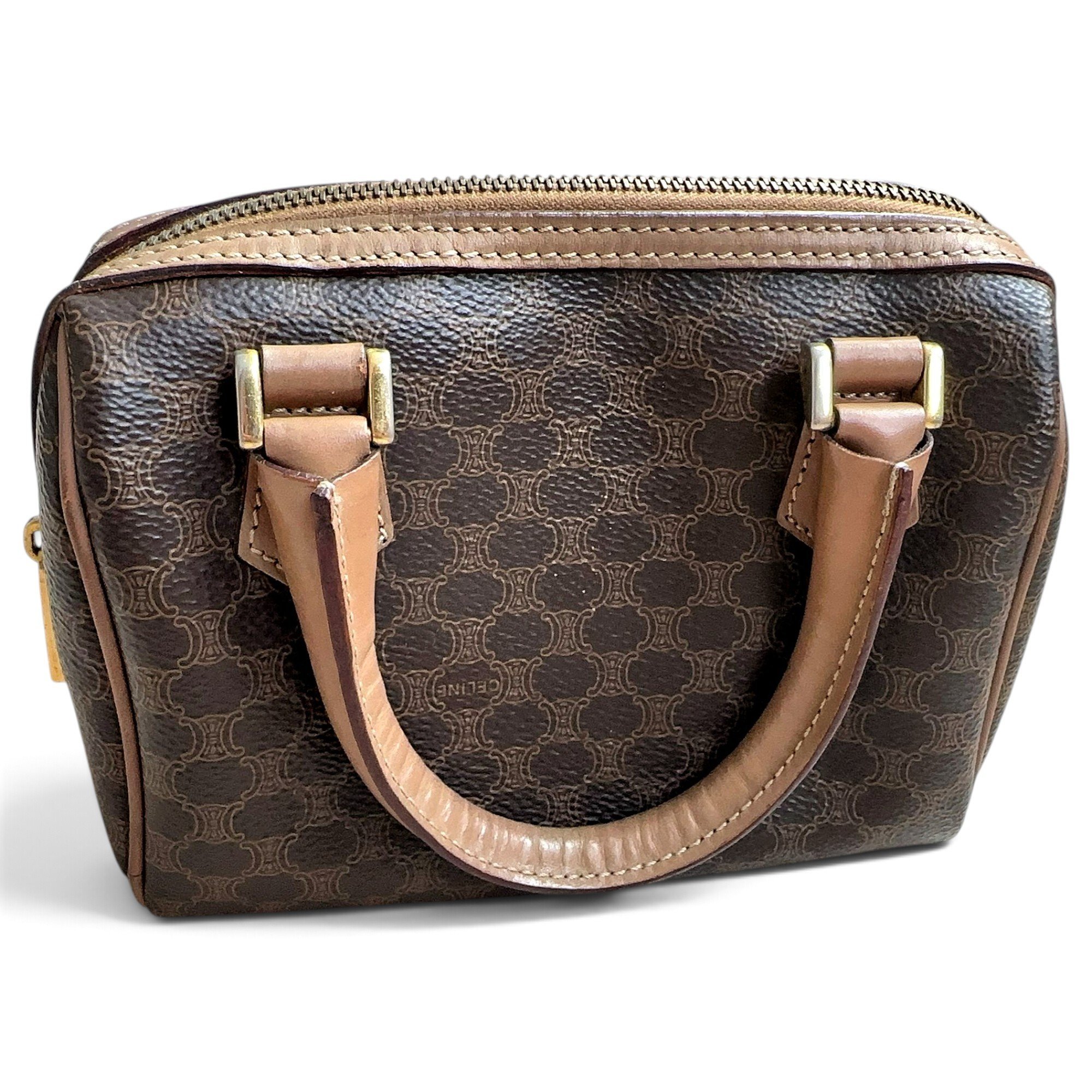 Leather bowling bag