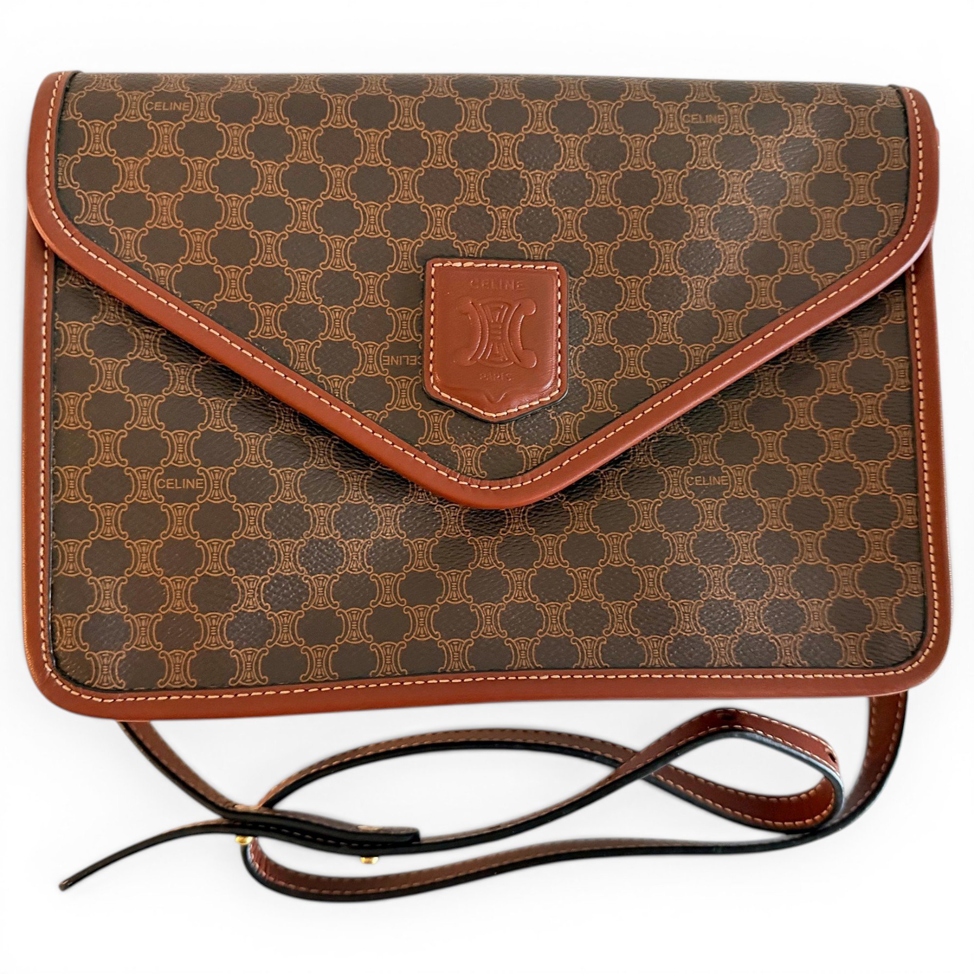 Triomphe leather crossbody bag