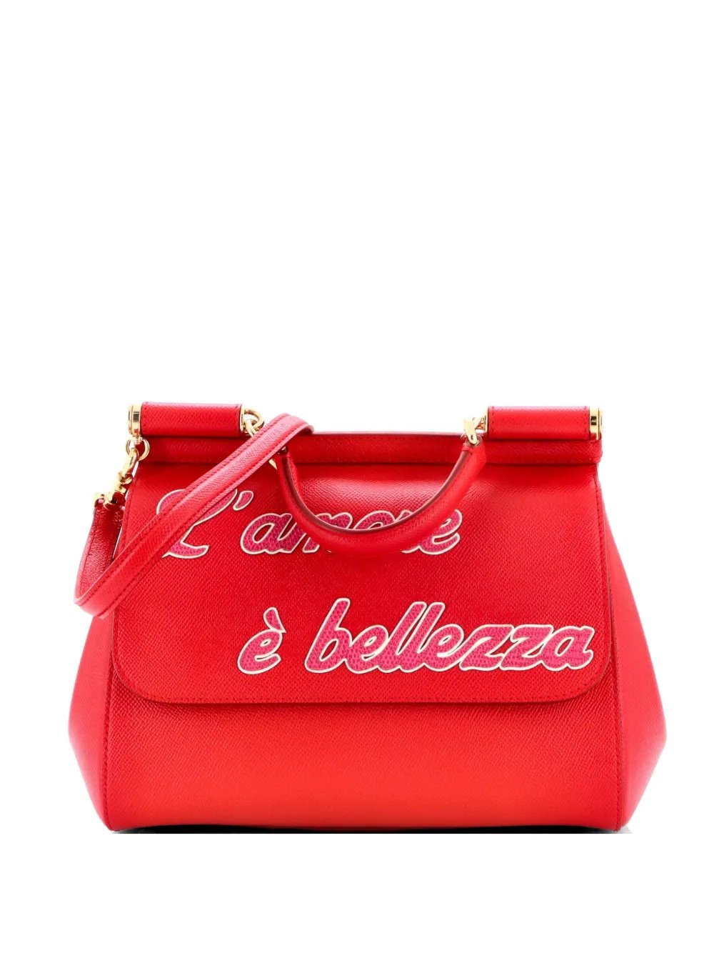 Miss Sicily Bag Printed Leather Medium satchel