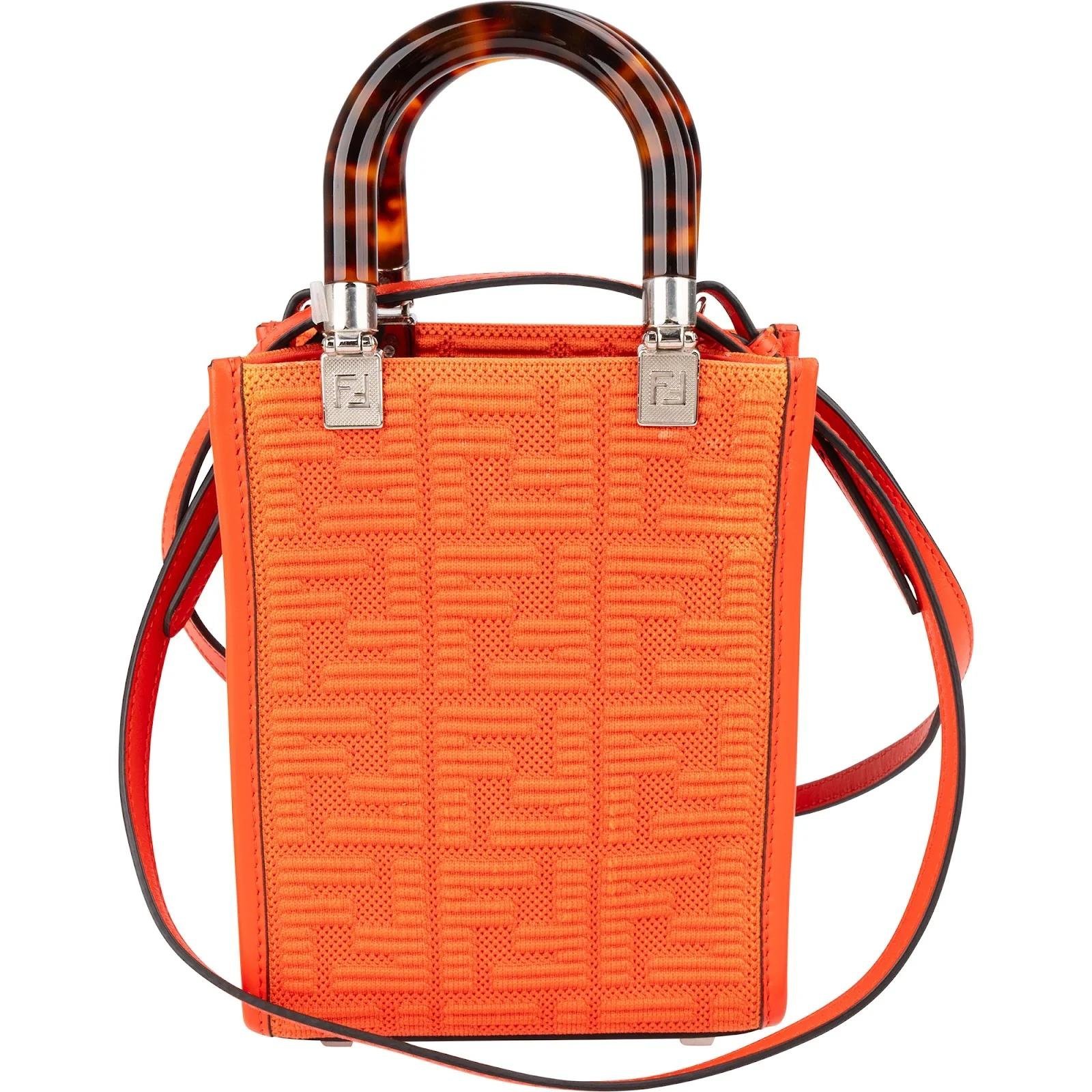 FF leather crossbody bag