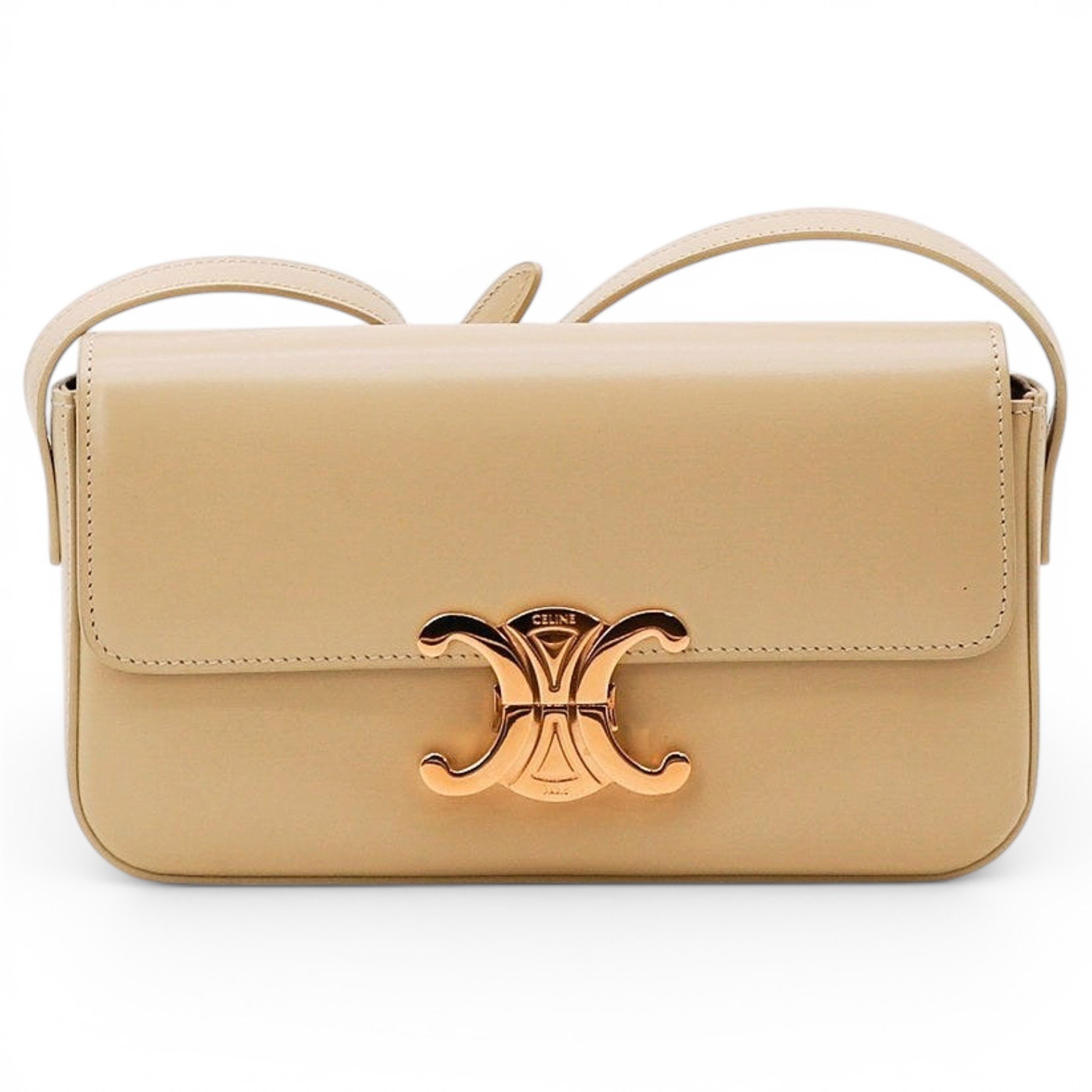 Triomphe leather handbag