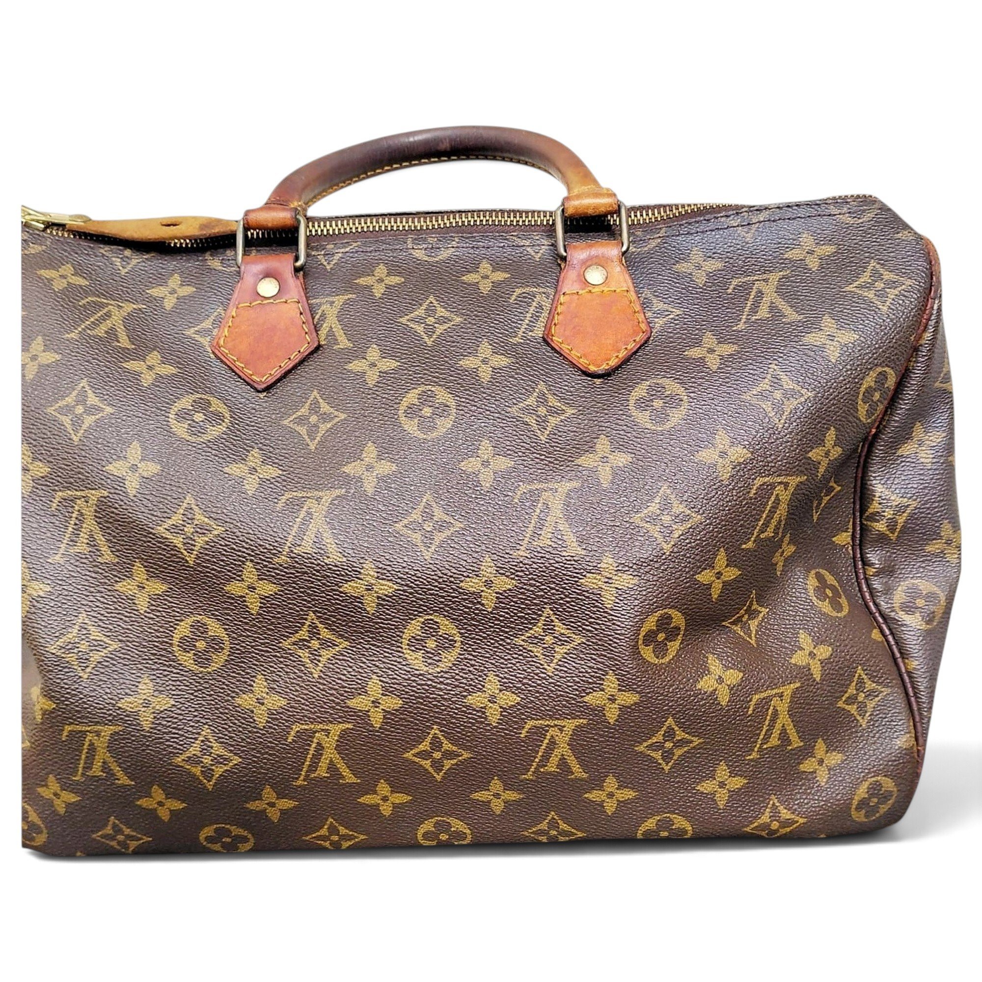 Speedy leather handbag