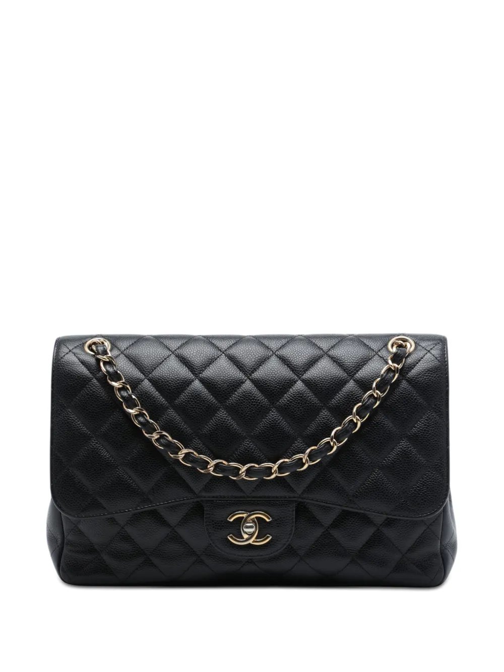 2017-2018 Jumbo Classic Caviar Double Flap shoulder bag
