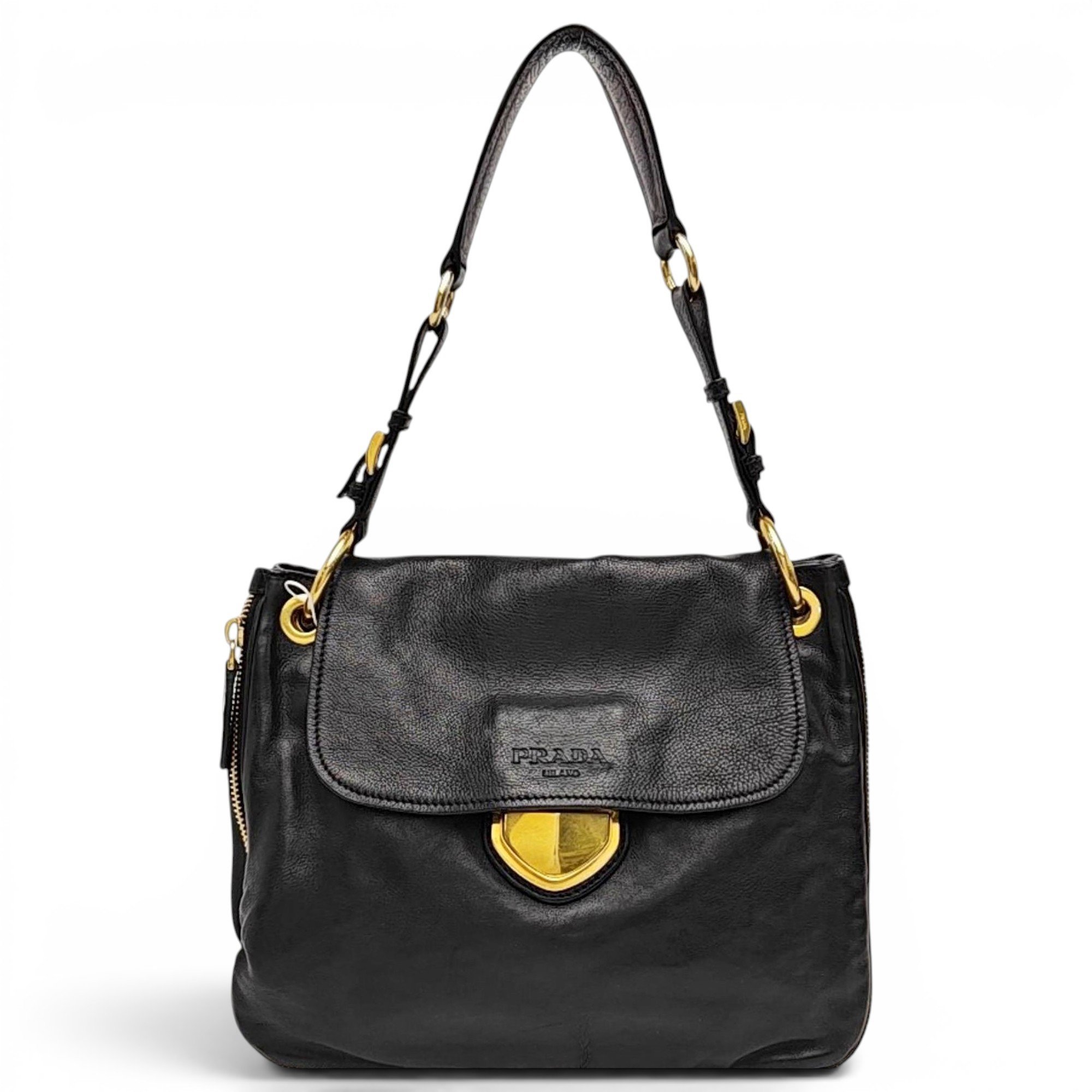 Moon leather handbag