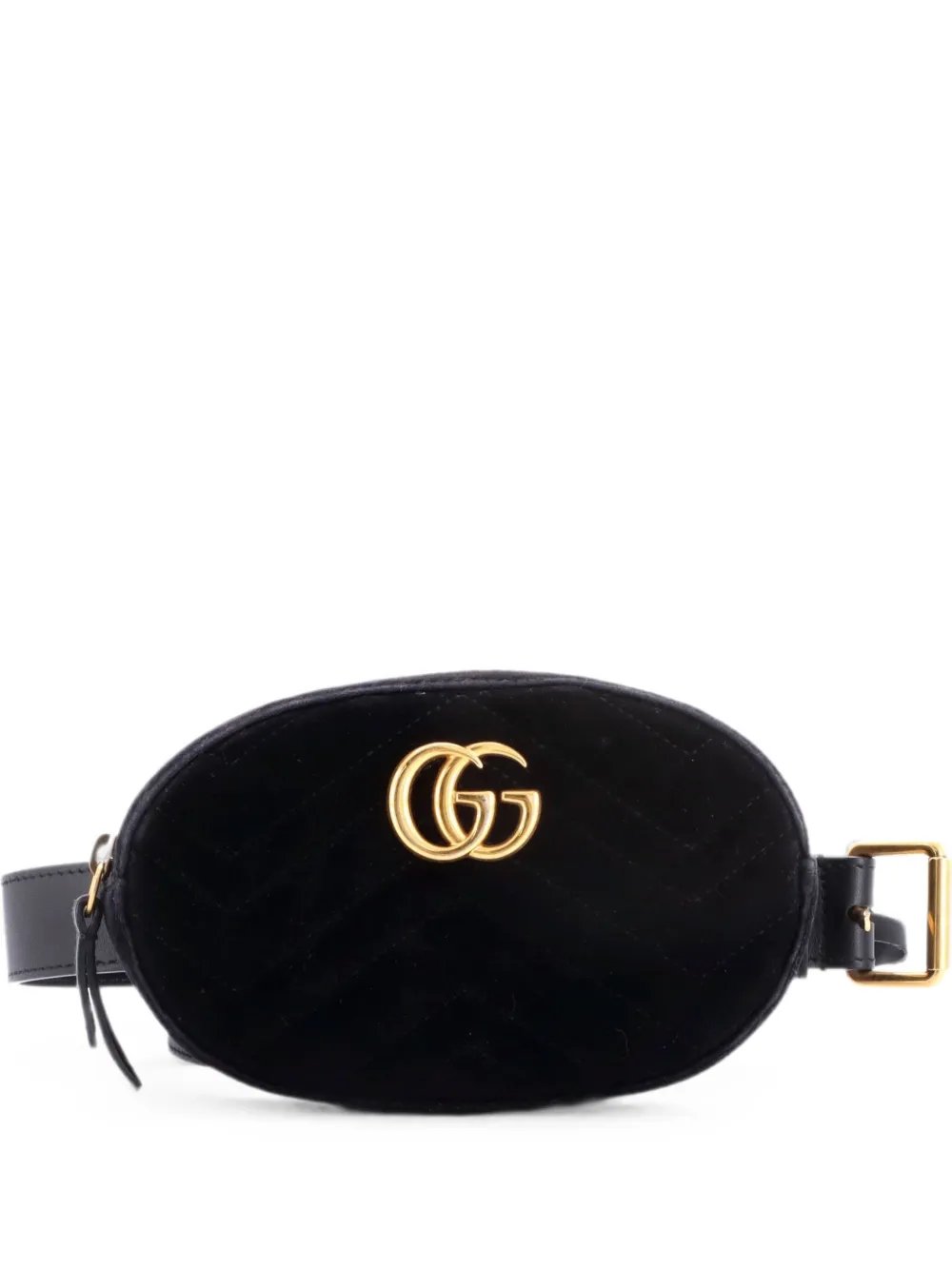 GG Marmont Matelasse Velvet belt bag