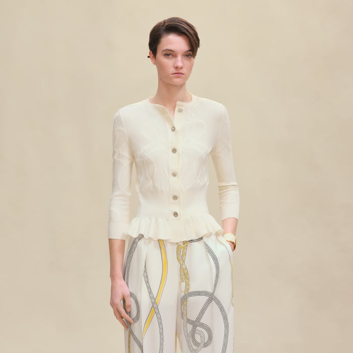Blanc Naturel "Palefroi Remix" Light Half-length Sleeves Cardigan