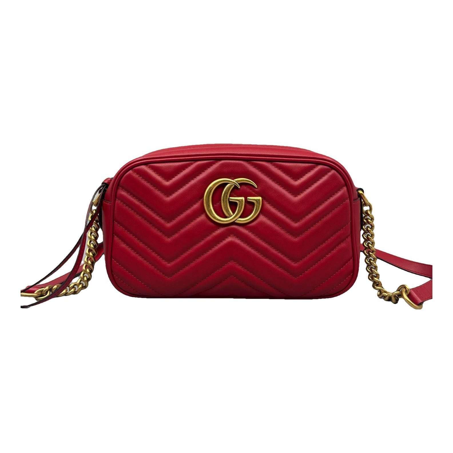 GG Marmont Triple zip leather handbag