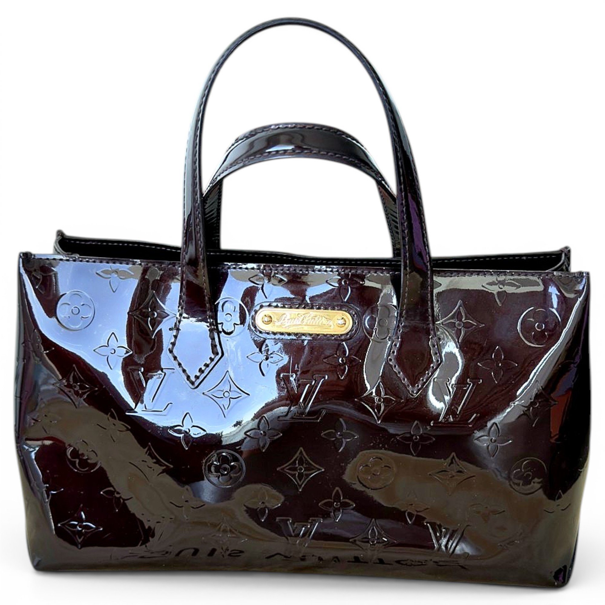 Louis Vuitton Wilshire patent leather tote