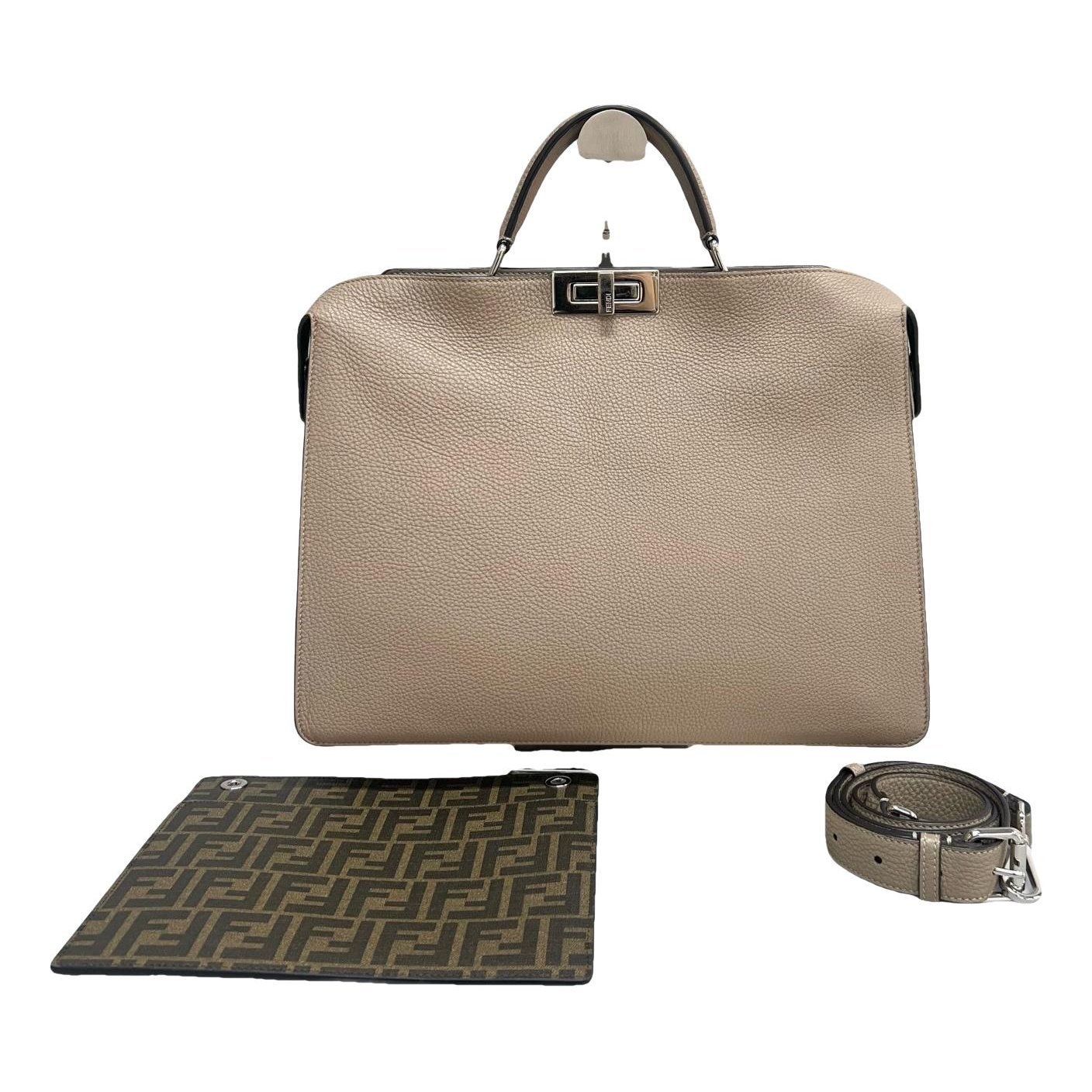 Peekaboo leather handbag
