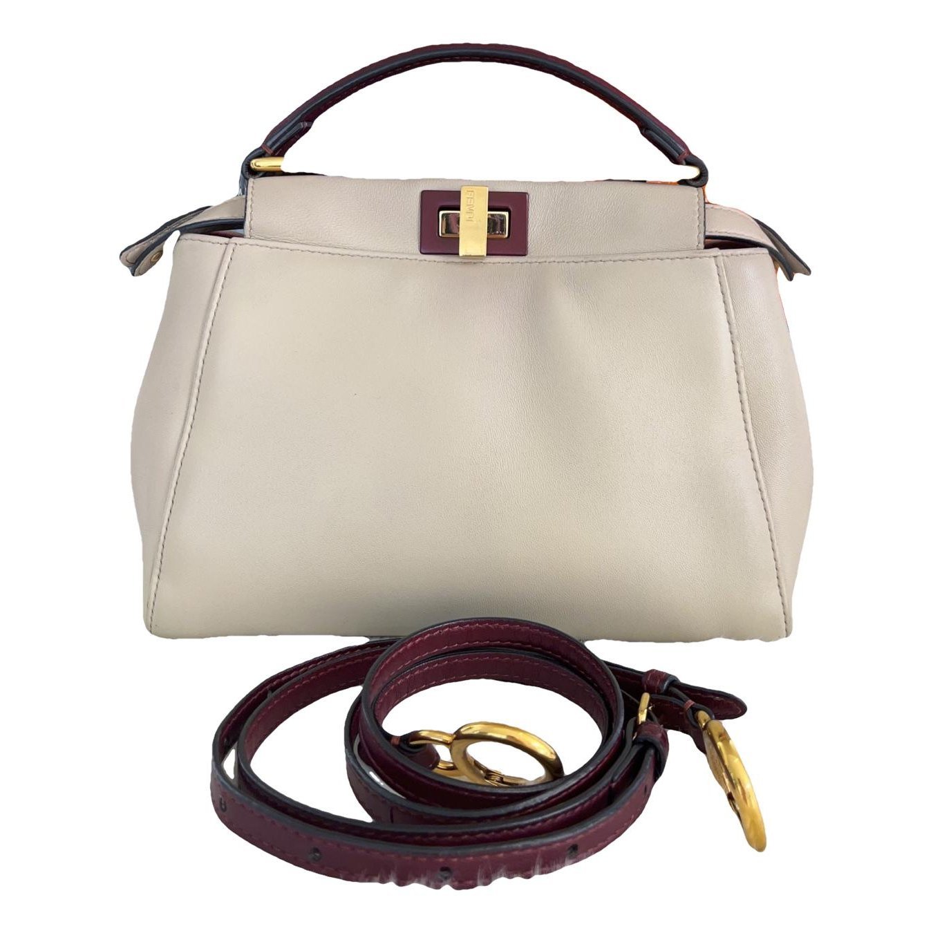 Peekaboo leather handbag