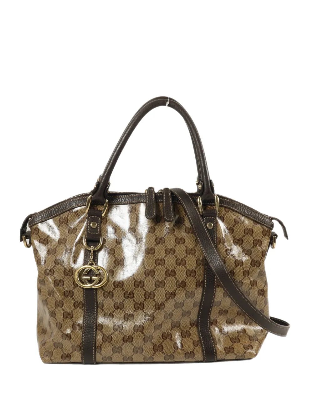 GG coated canvas tote bag