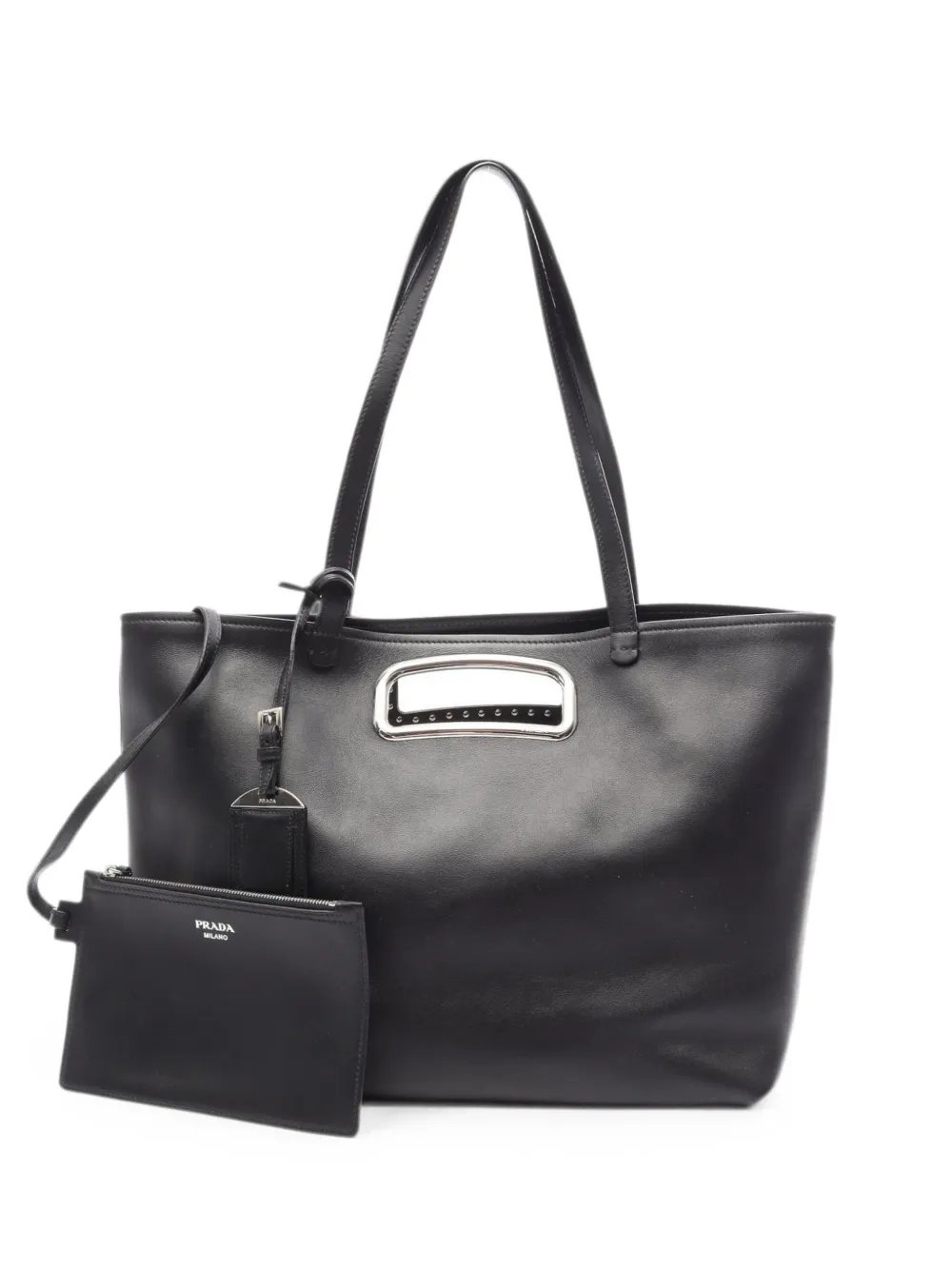 2010s leather tote bag