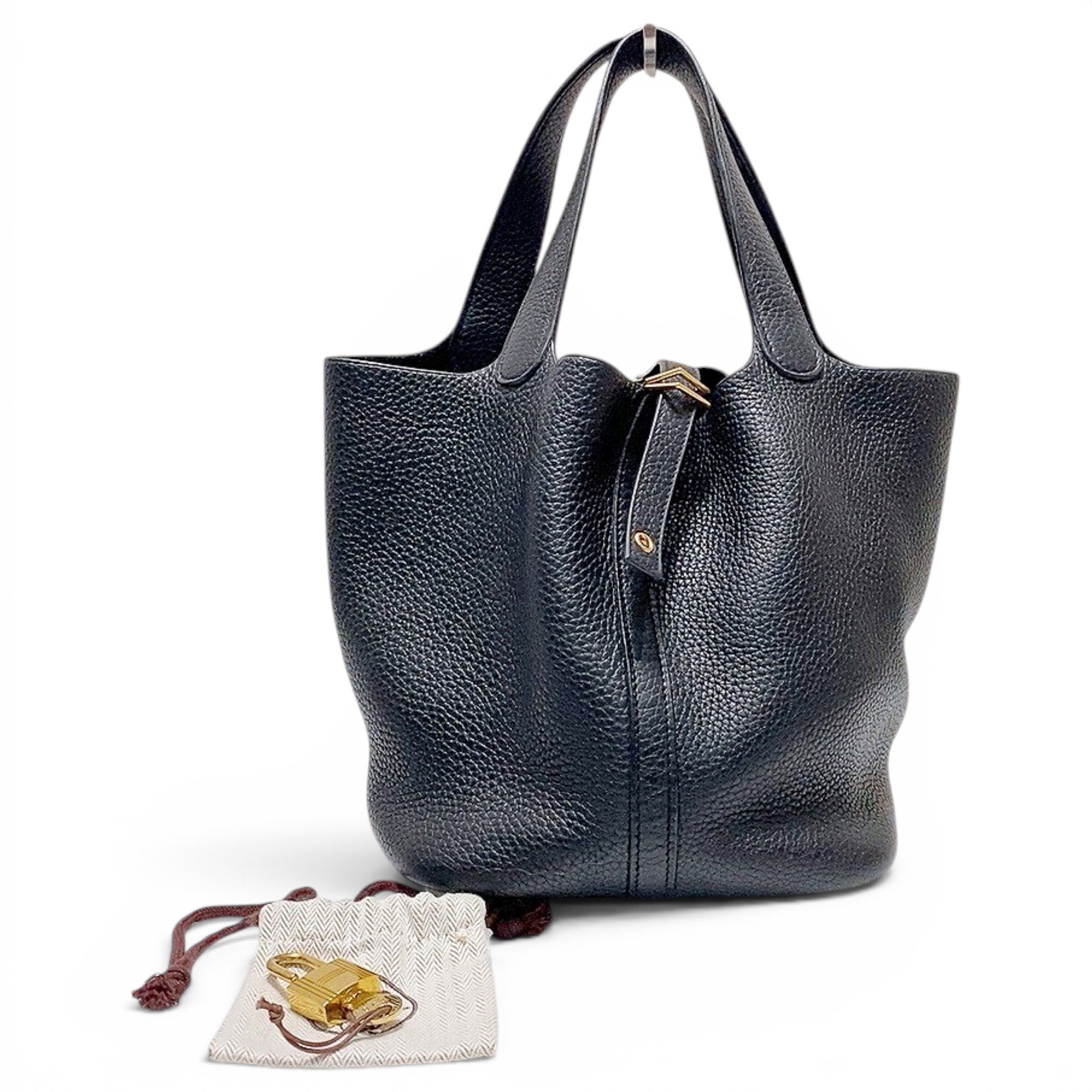 Picotin leather handbag